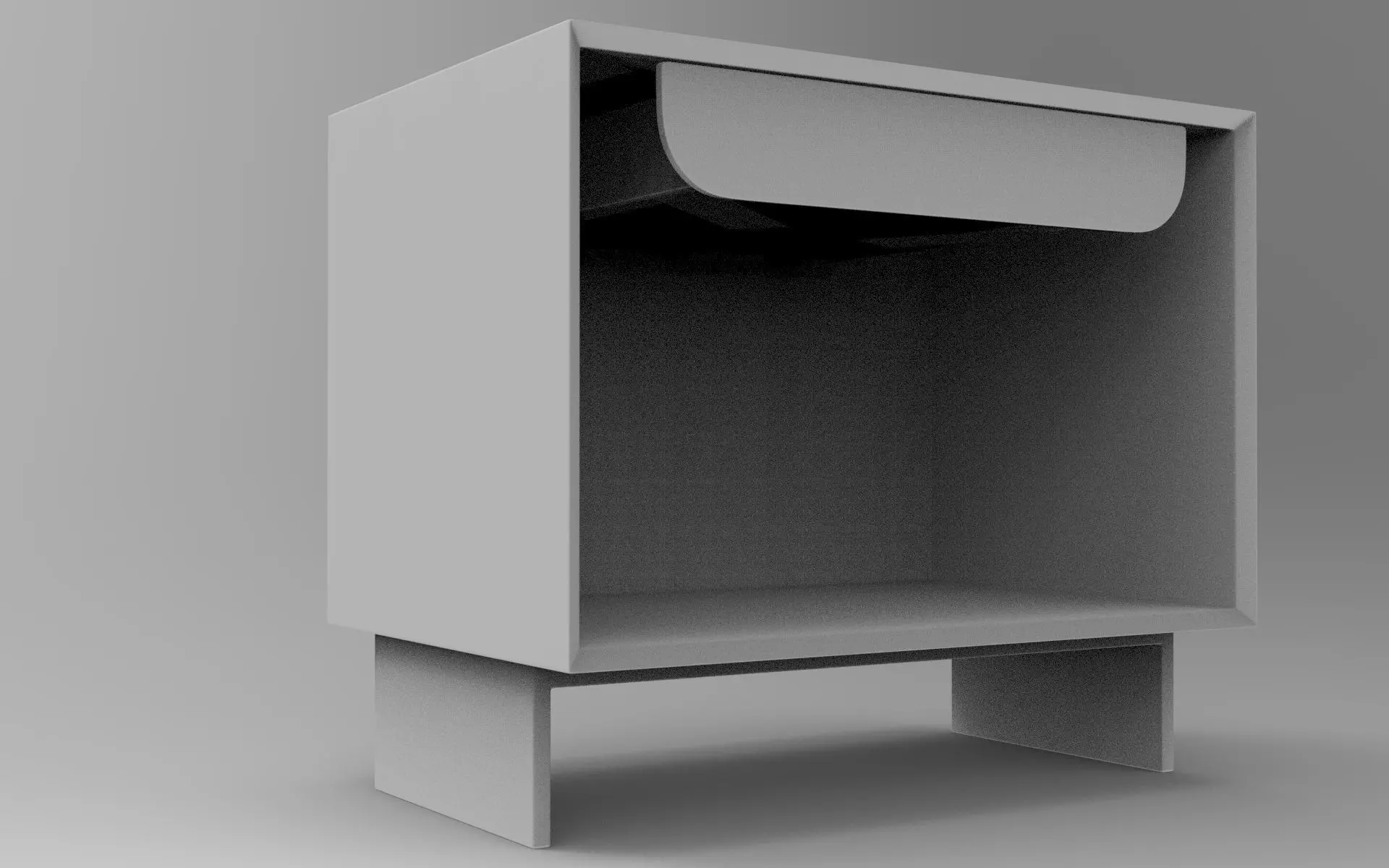 Poff Sideboard Low-poly 3D model_7