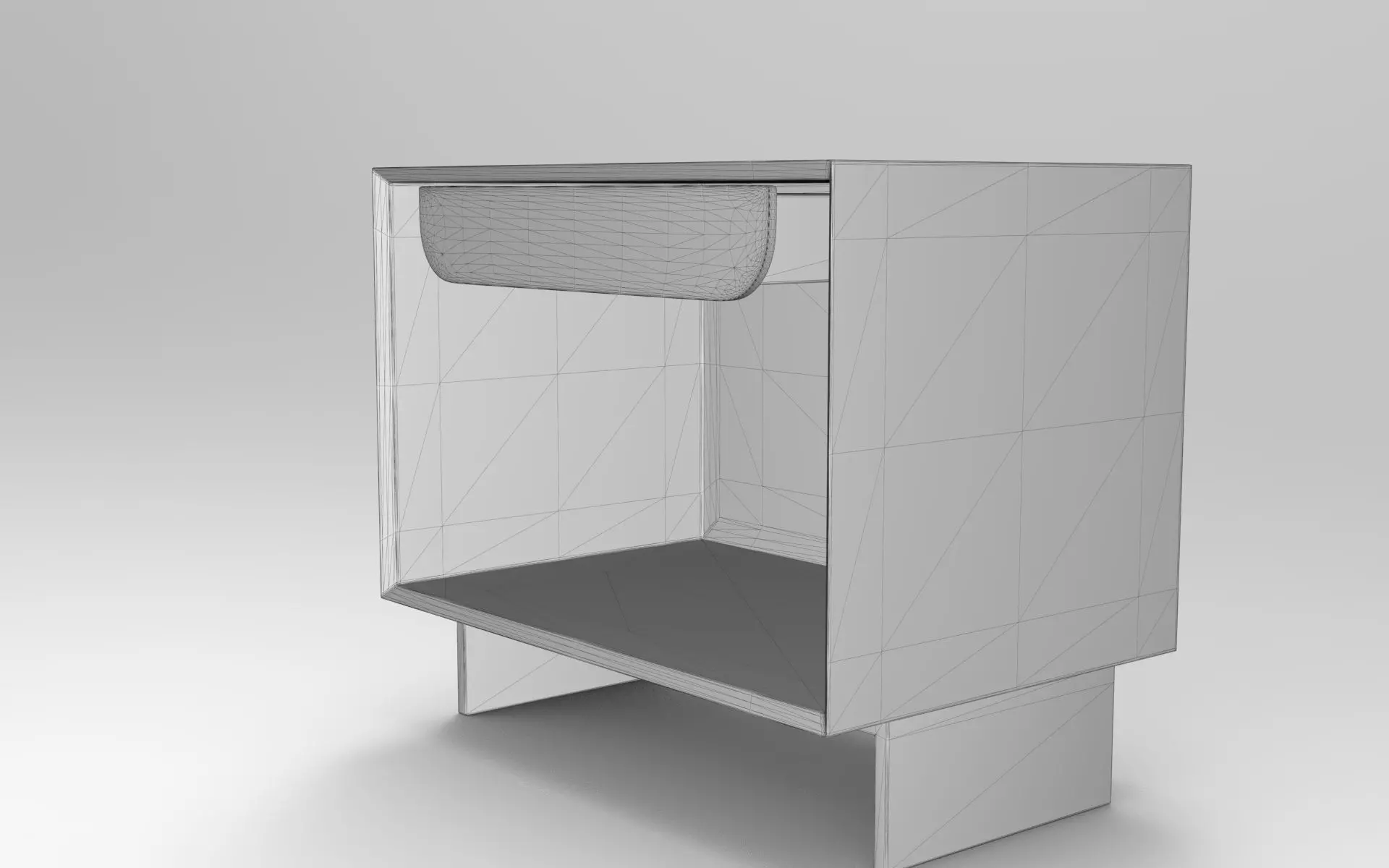 Poff Sideboard Low-poly 3D model_5