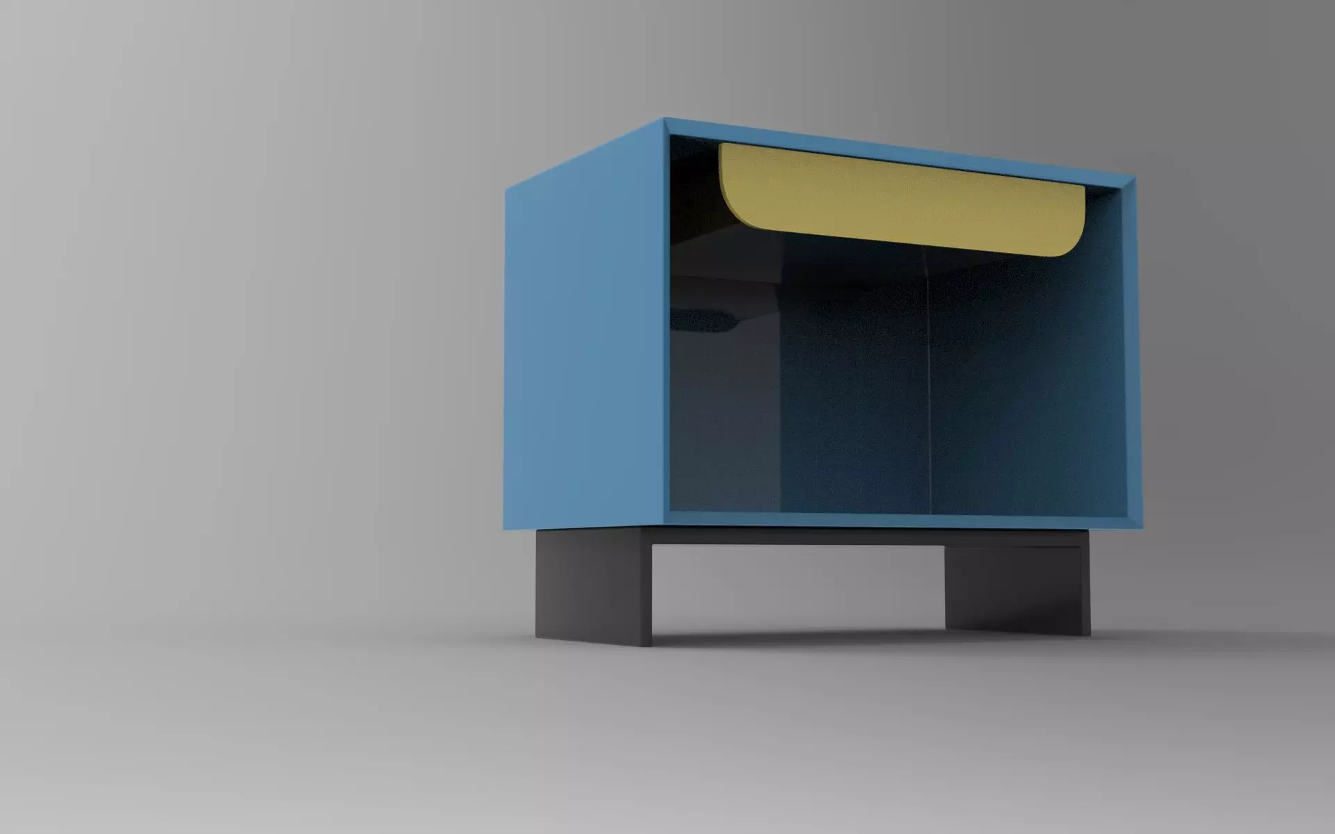 Poff Sideboard Low-poly 3D model_2