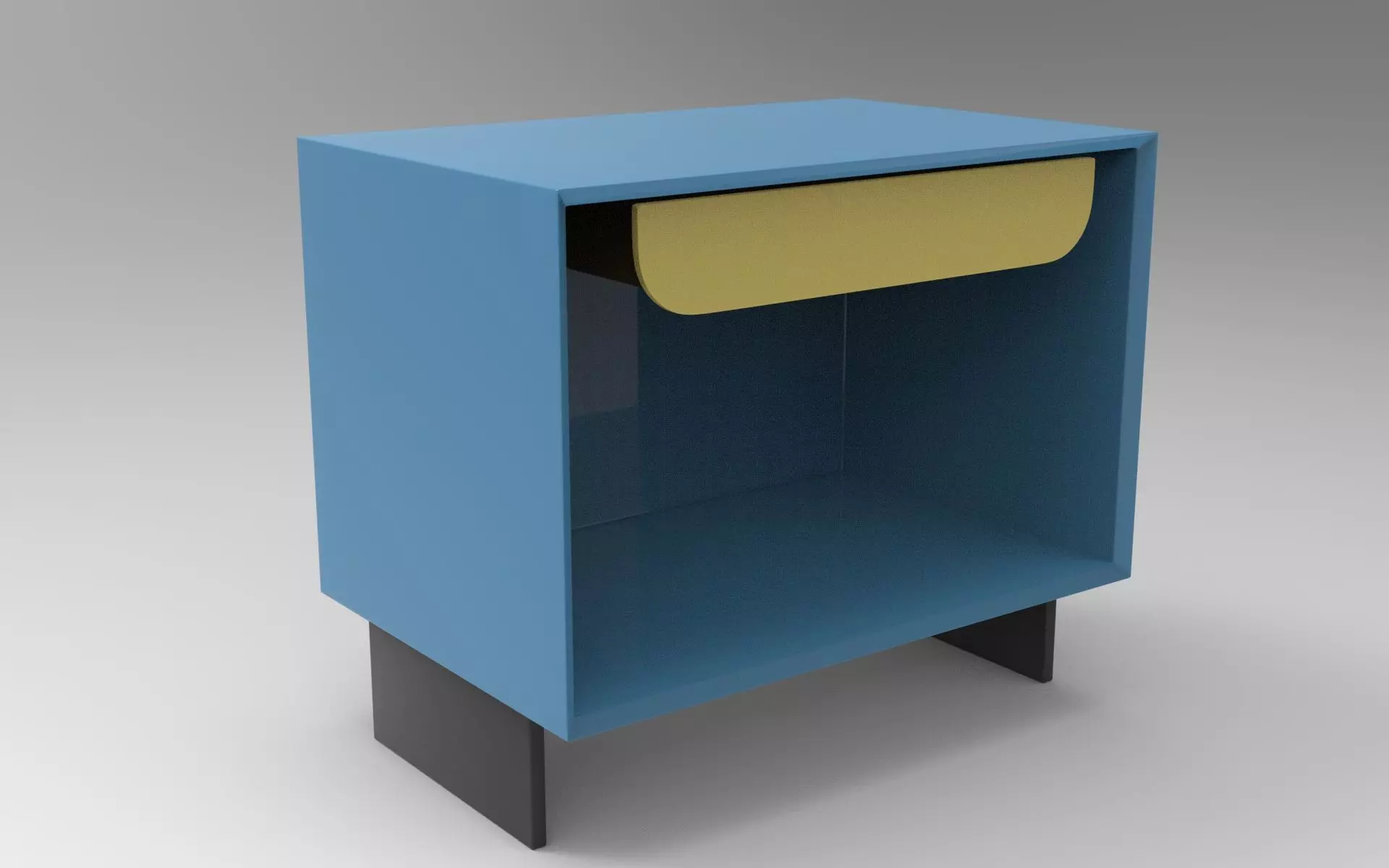 Poff Sideboard Low-poly 3D model_0