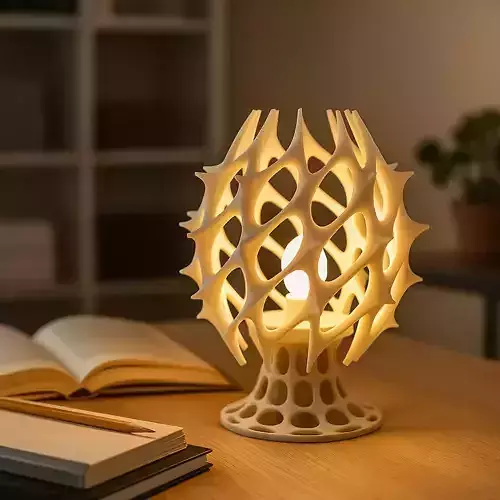 Futuristic Lamp cover - Pufferfish concept