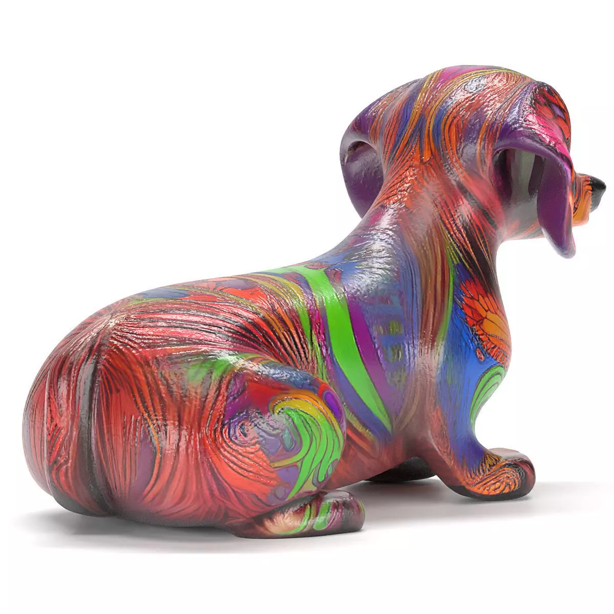 Alebrije dog 02 3D model_2