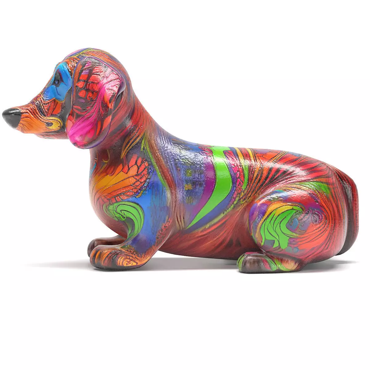 Alebrije dog 02 3D model_3