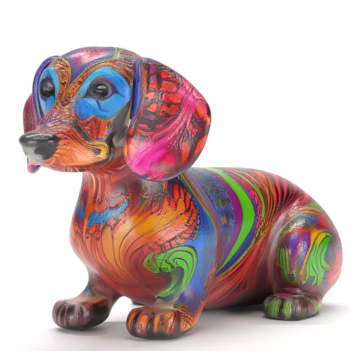 Alebrije dog 02 3D model_0