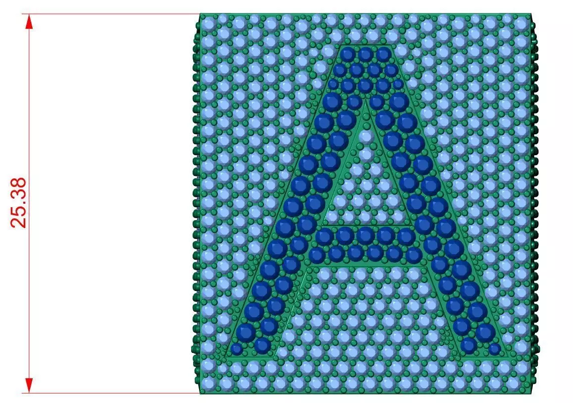 Custom Initial A to Z Letter Diamond Ring - Alphabet Rings 3D print model_11