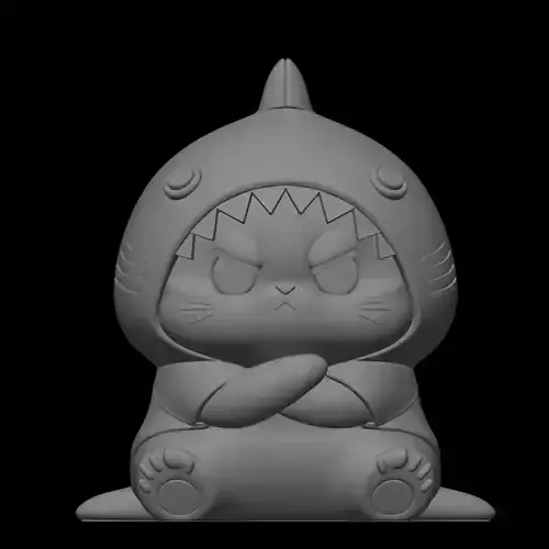 cute angry cat design