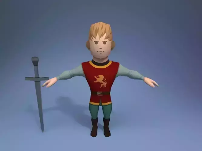 Medieval character soldier 2