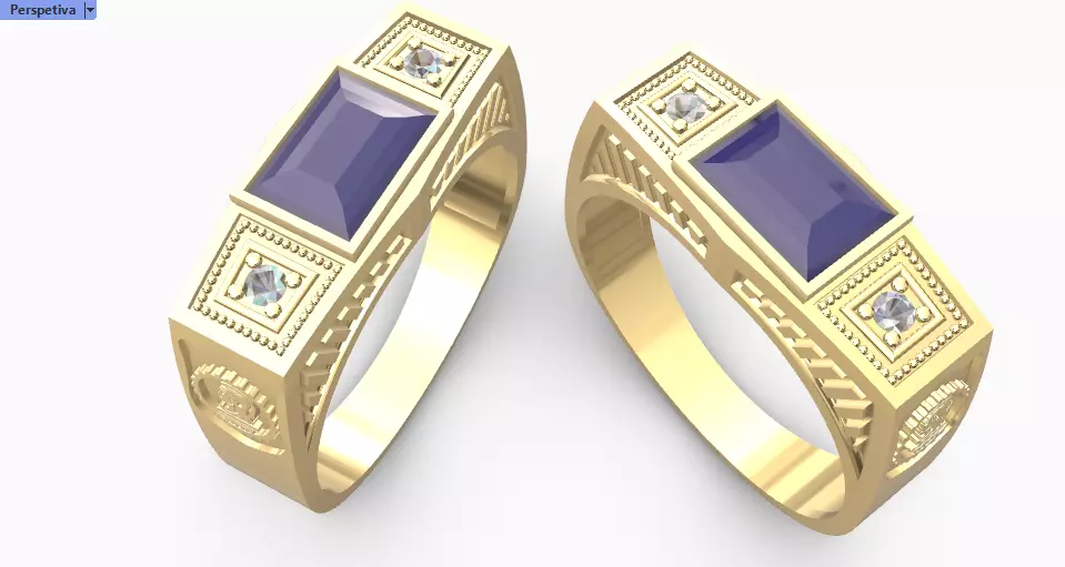 Anel formatura de Engenharia 3D print model_3