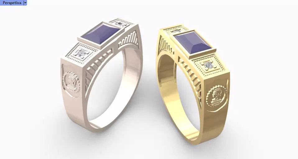 Anel formatura de Engenharia 3D print model_0