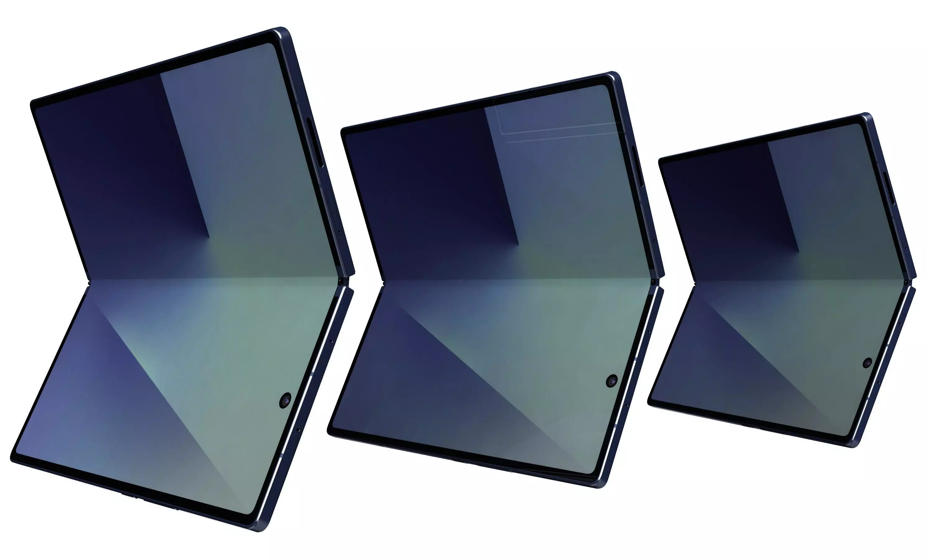 Samsung Galaxy Z Fold7 Blue Shadow 3D model_10