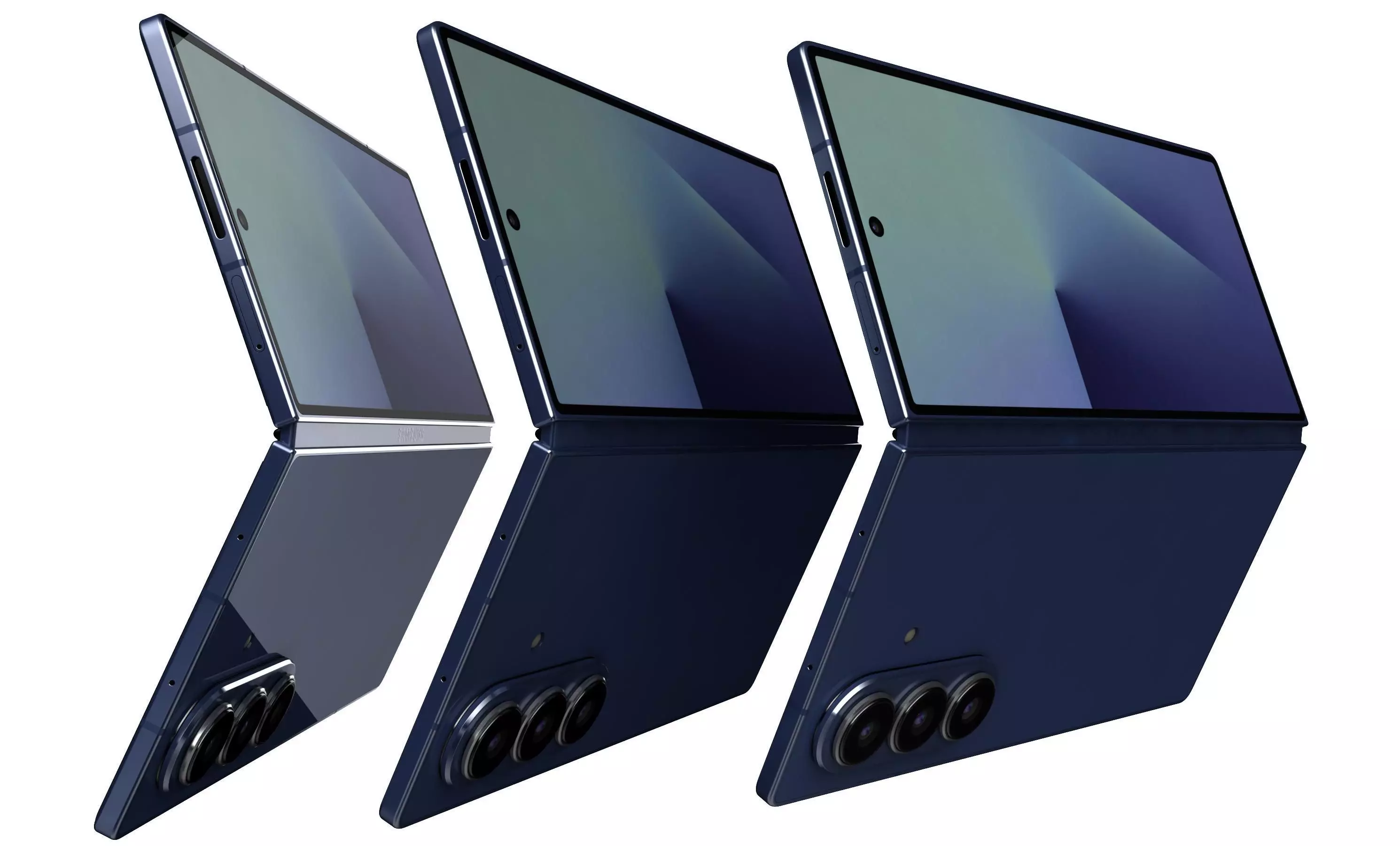 Samsung Galaxy Z Fold7 Blue Shadow 3D model_7