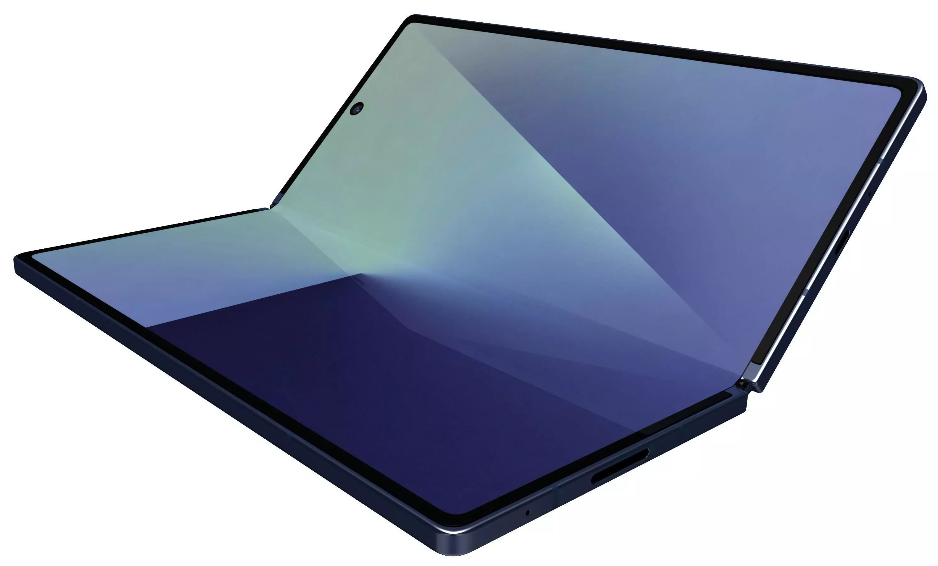 Samsung Galaxy Z Fold7 Blue Shadow 3D model_3