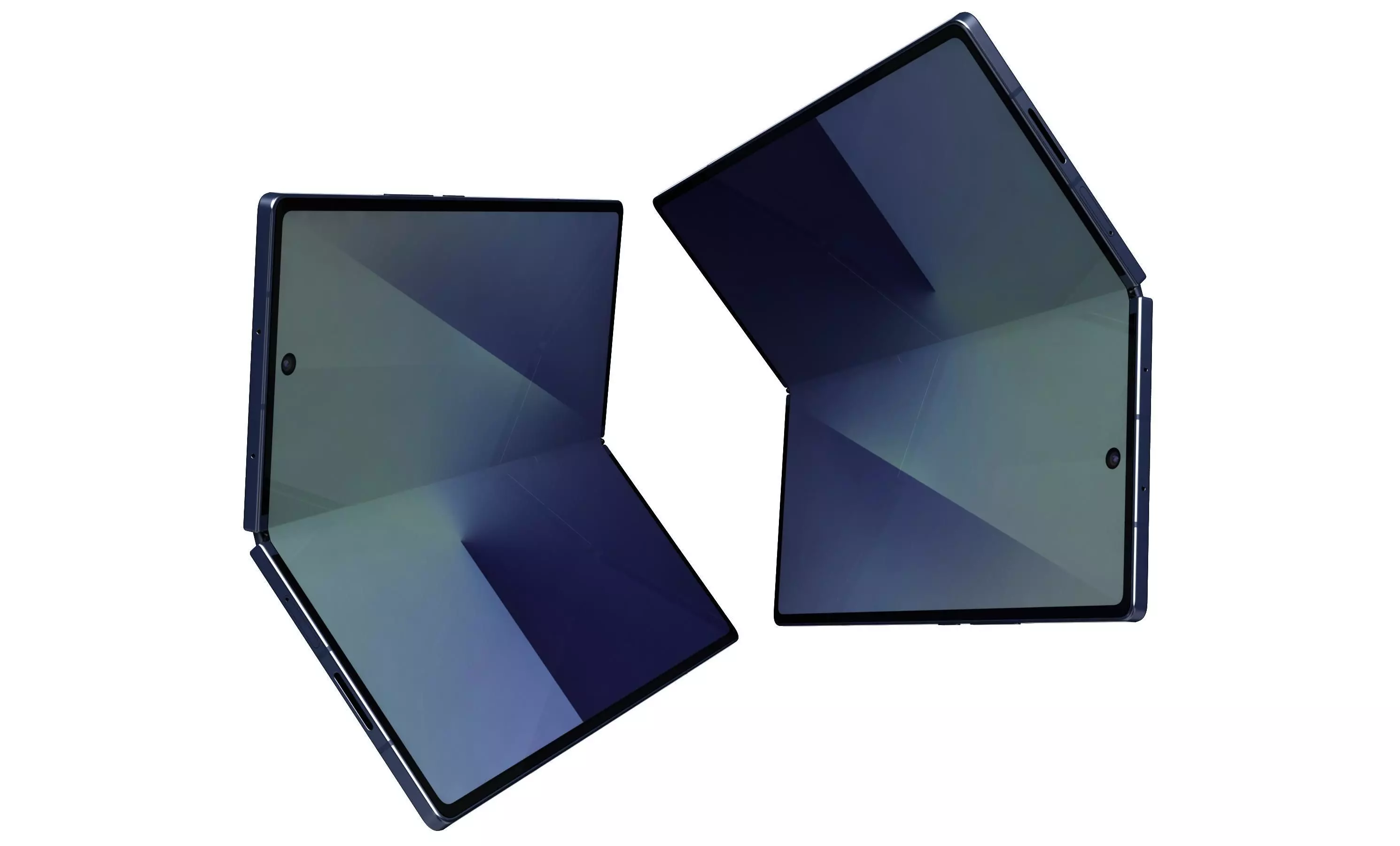 Samsung Galaxy Z Fold7 Blue Shadow 3D model_30