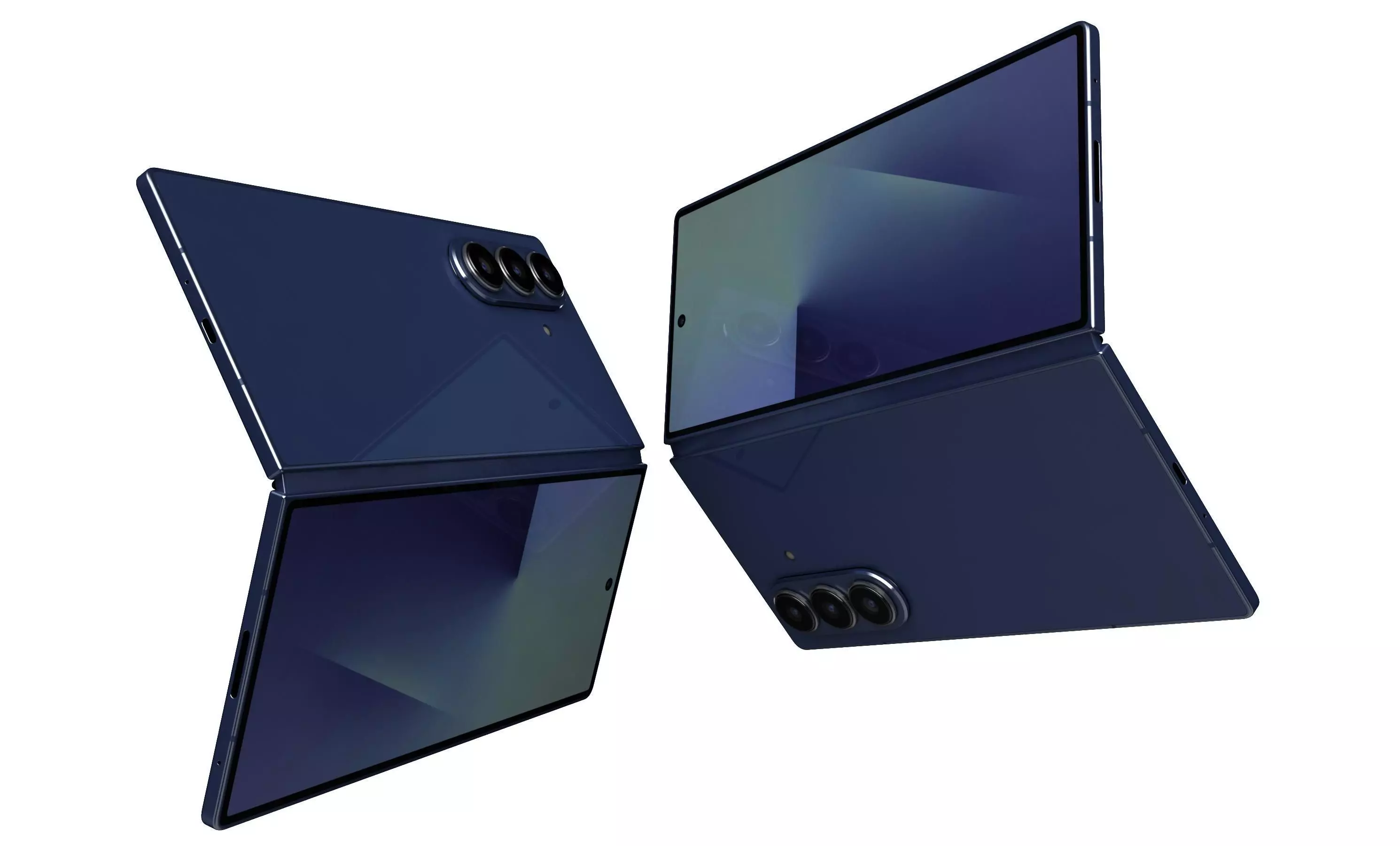 Samsung Galaxy Z Fold7 Blue Shadow 3D model_31