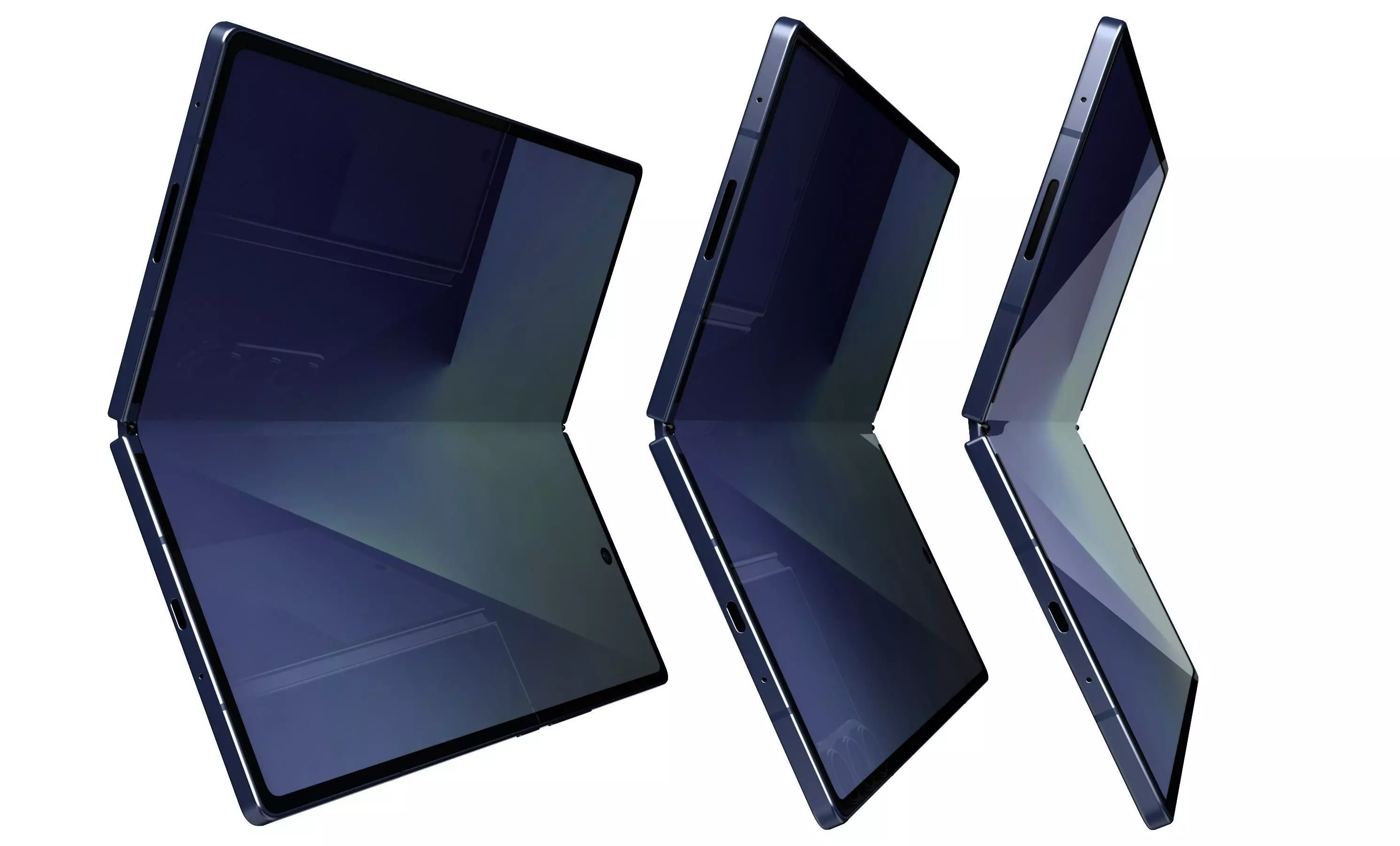 Samsung Galaxy Z Fold7 Blue Shadow 3D model_8