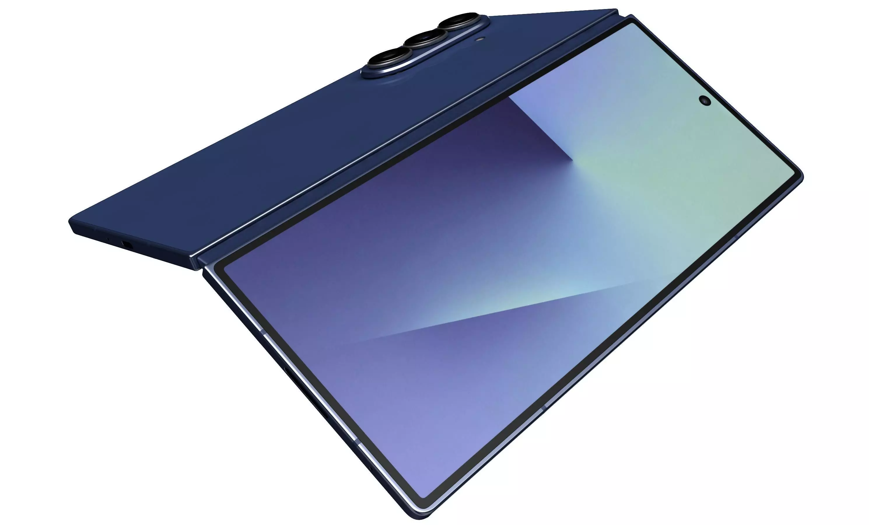 Samsung Galaxy Z Fold7 Blue Shadow 3D model_5