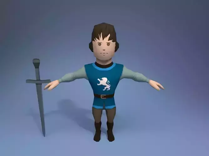 Medieval character soldier 1