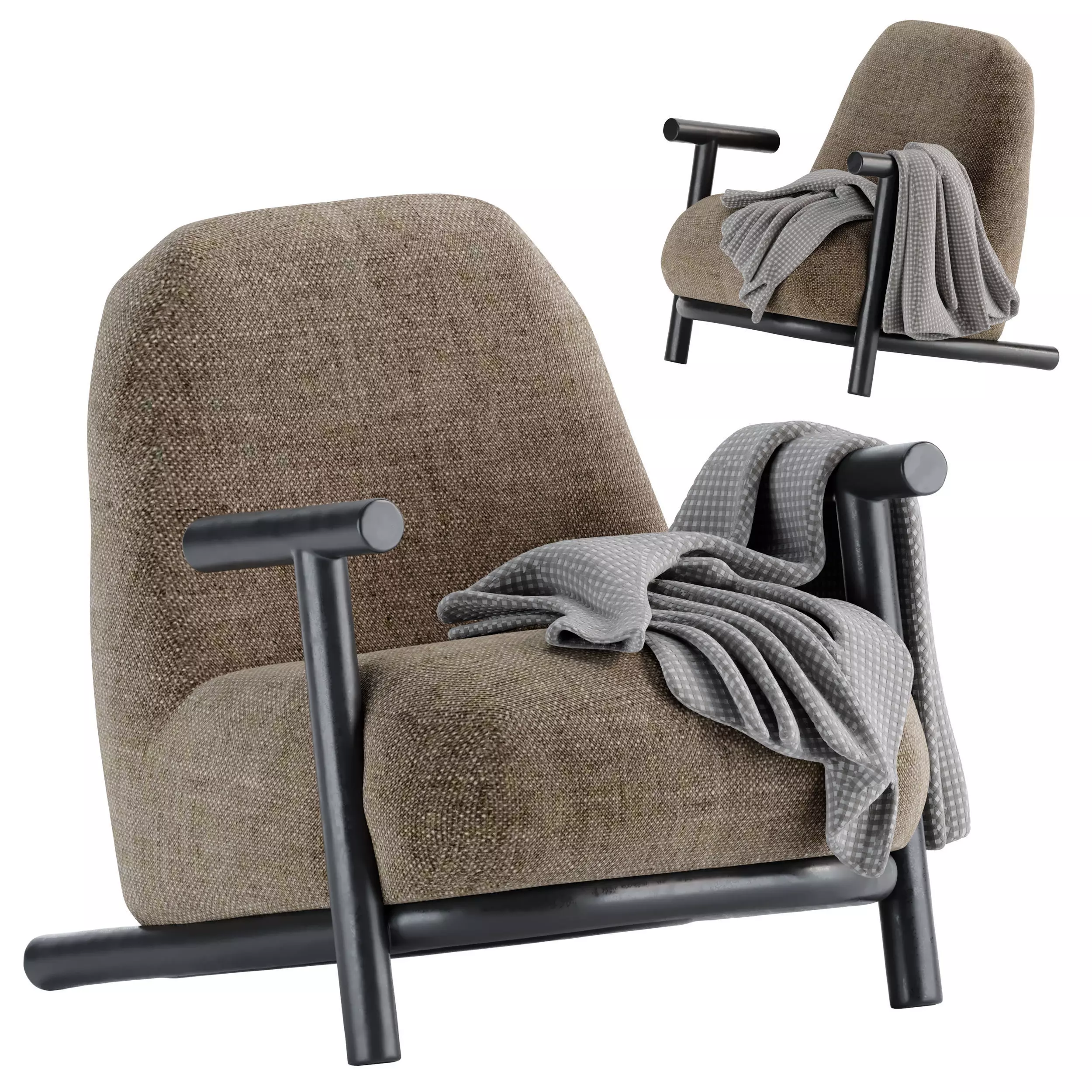 Armchair Arthy Concha 3D model
