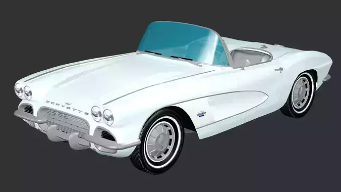 Chevrolet Impala Convertible 1961 3D Model