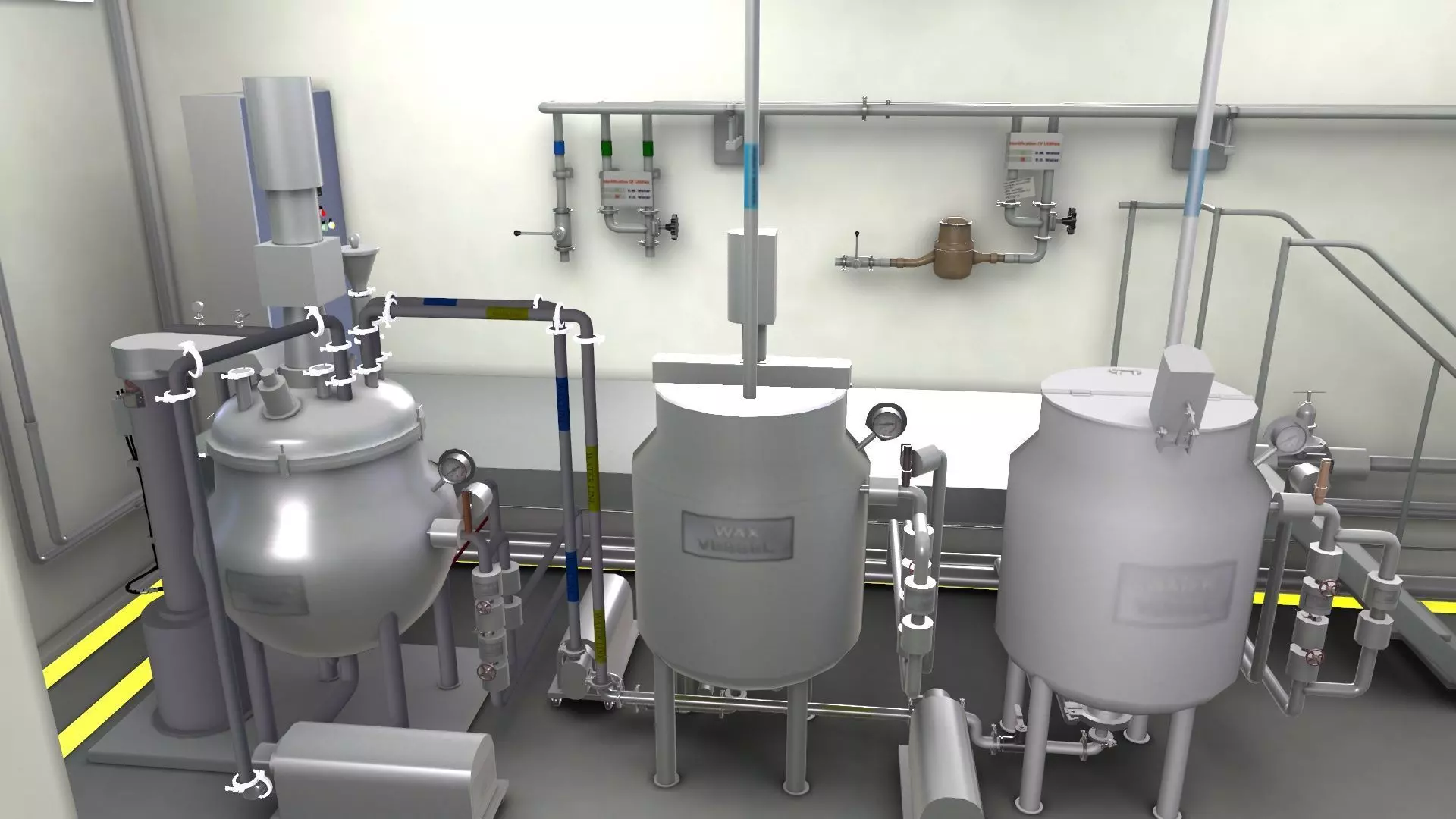 Ointment Manufacturing Vessel Low-poly 3D model_8