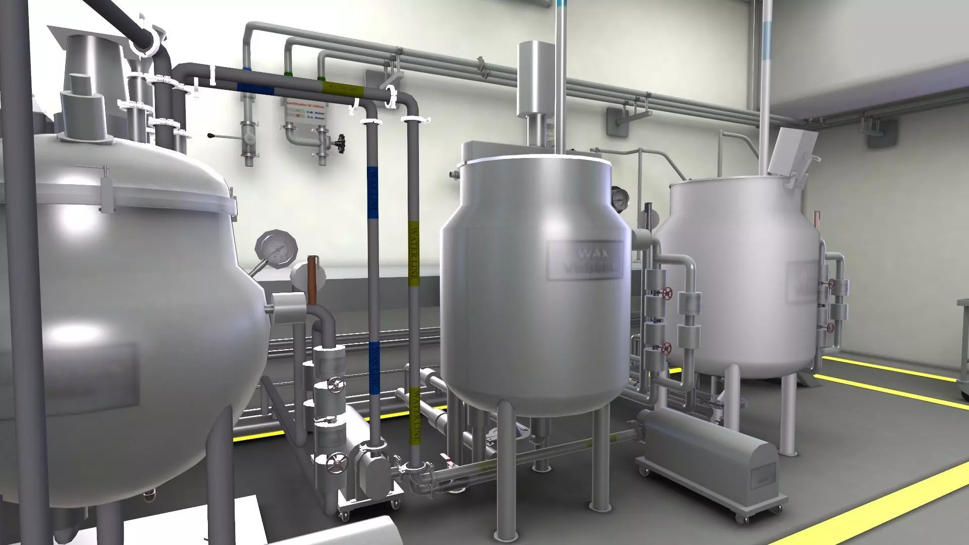 Ointment Manufacturing Vessel Low-poly 3D model_3