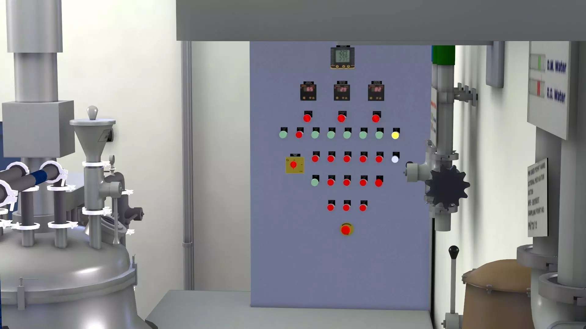 Ointment Manufacturing Vessel Low-poly 3D model_6