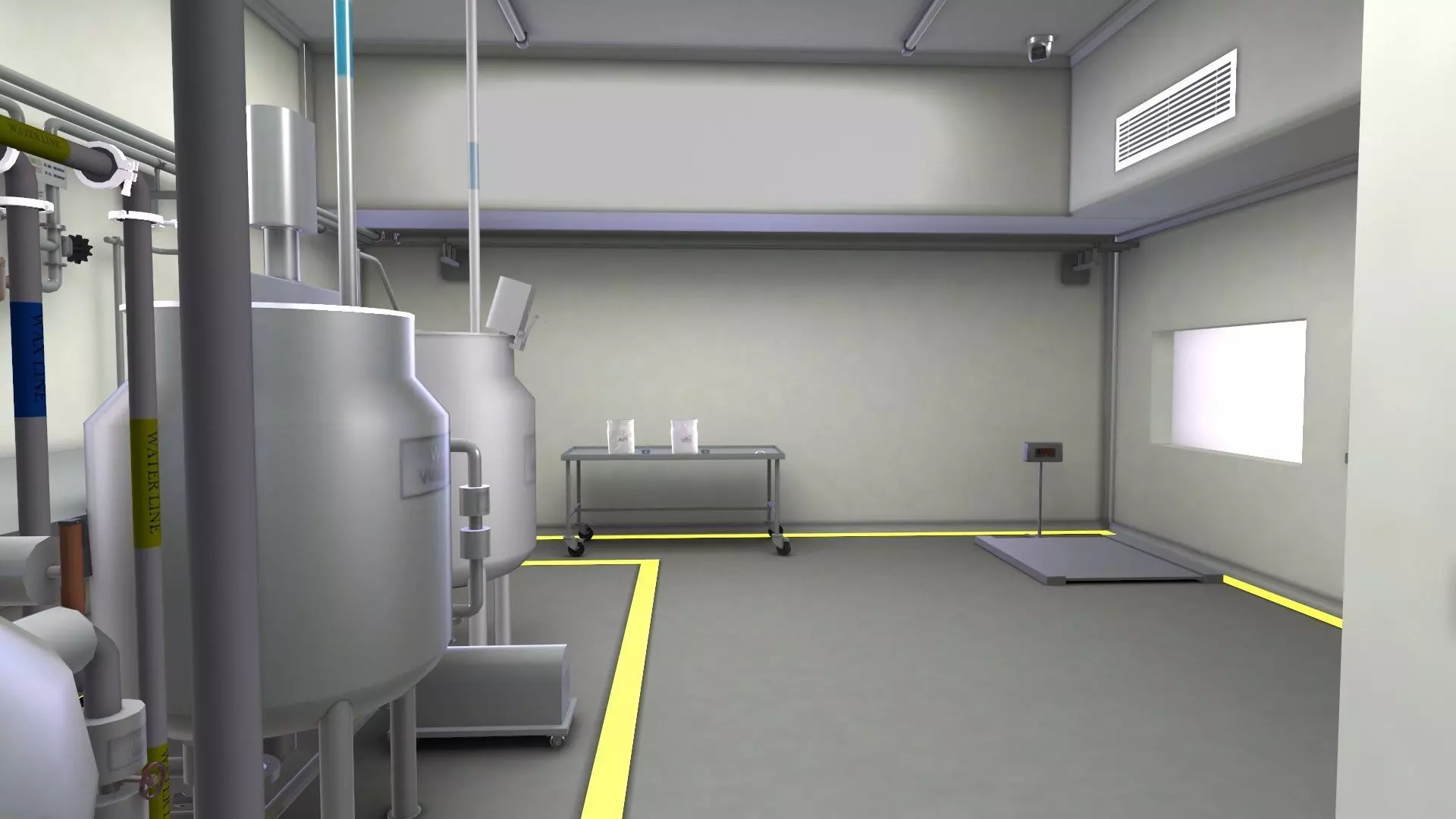 Ointment Manufacturing Vessel Low-poly 3D model_4