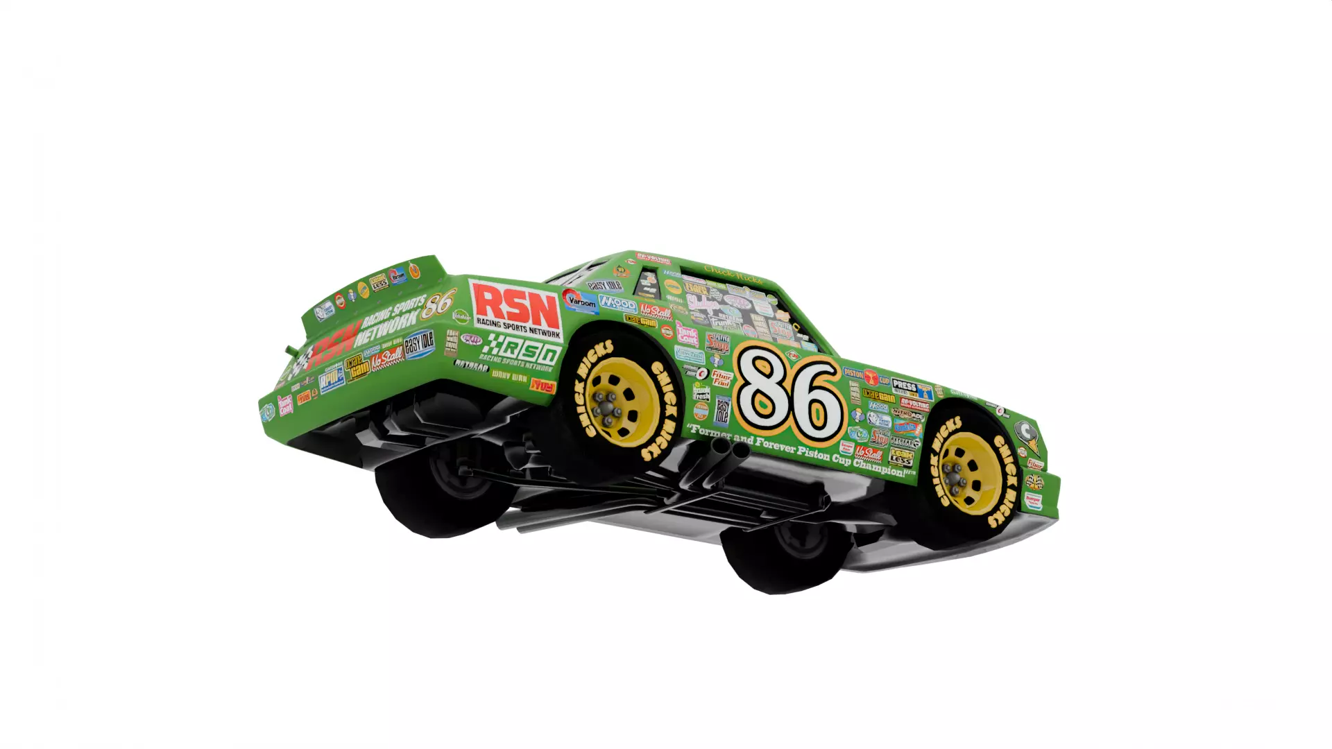 Chick Hicks Low-poly 3D model_7