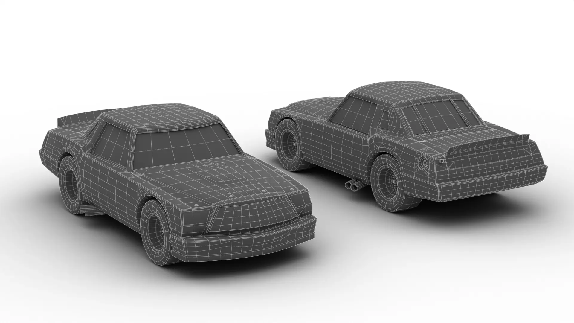 Chick Hicks Low-poly 3D model_11