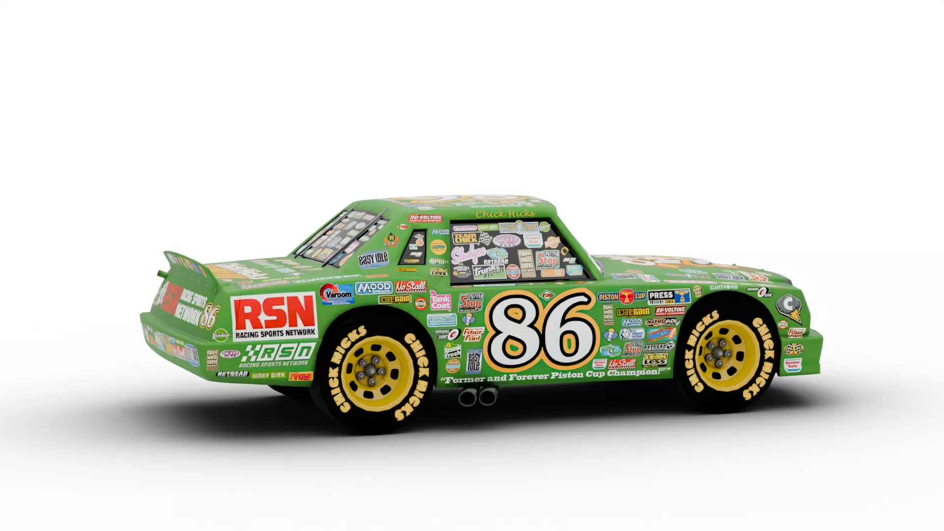 Chick Hicks Low-poly 3D model_4