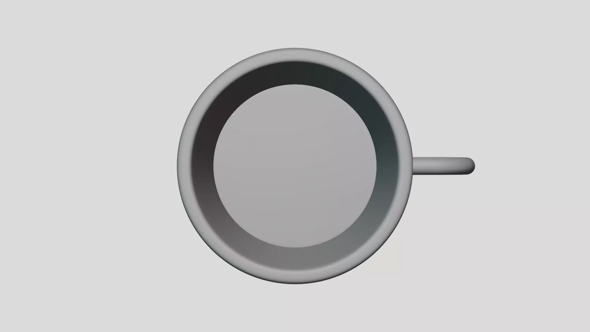 Enamel Cup - Geometry Only No Textures No Materials 3D model_2