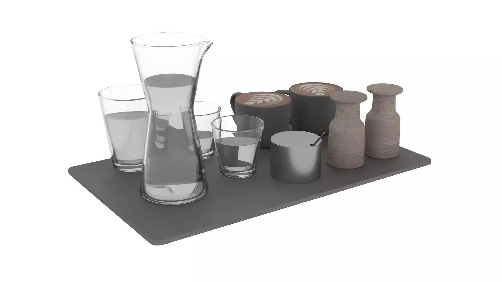 Eat and Drinks Decor Set 3D model_8