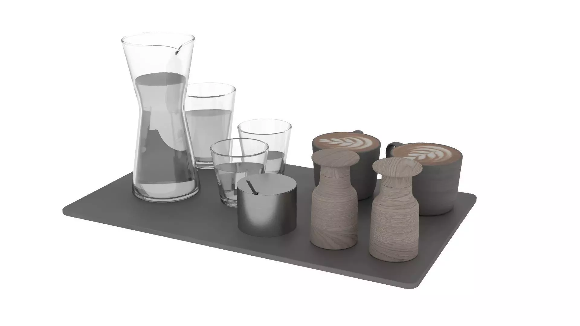 Eat and Drinks Decor Set 3D model_5