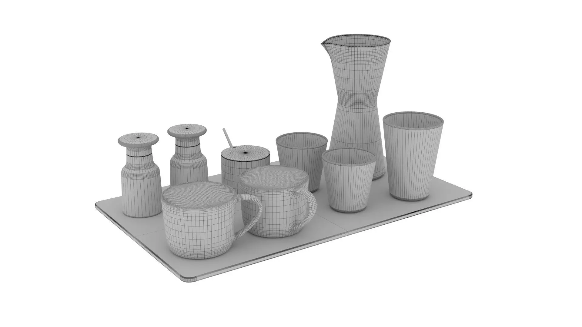 Eat and Drinks Decor Set 3D model_16