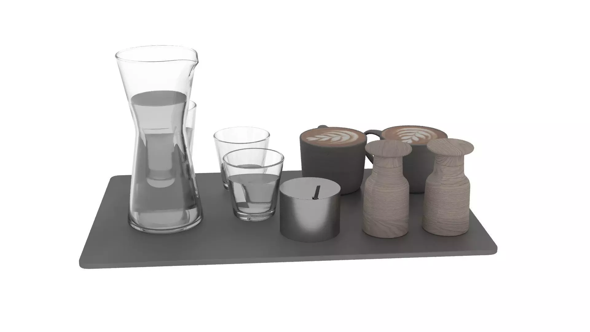 Eat and Drinks Decor Set 3D model_7