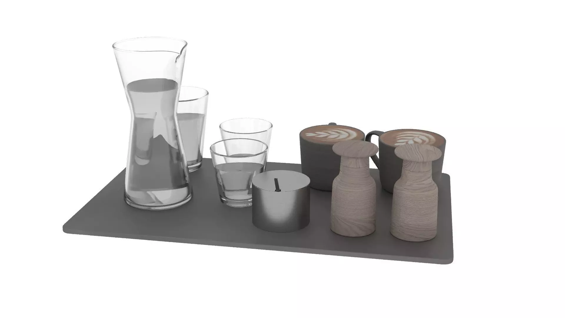 Eat and Drinks Decor Set 3D model_6