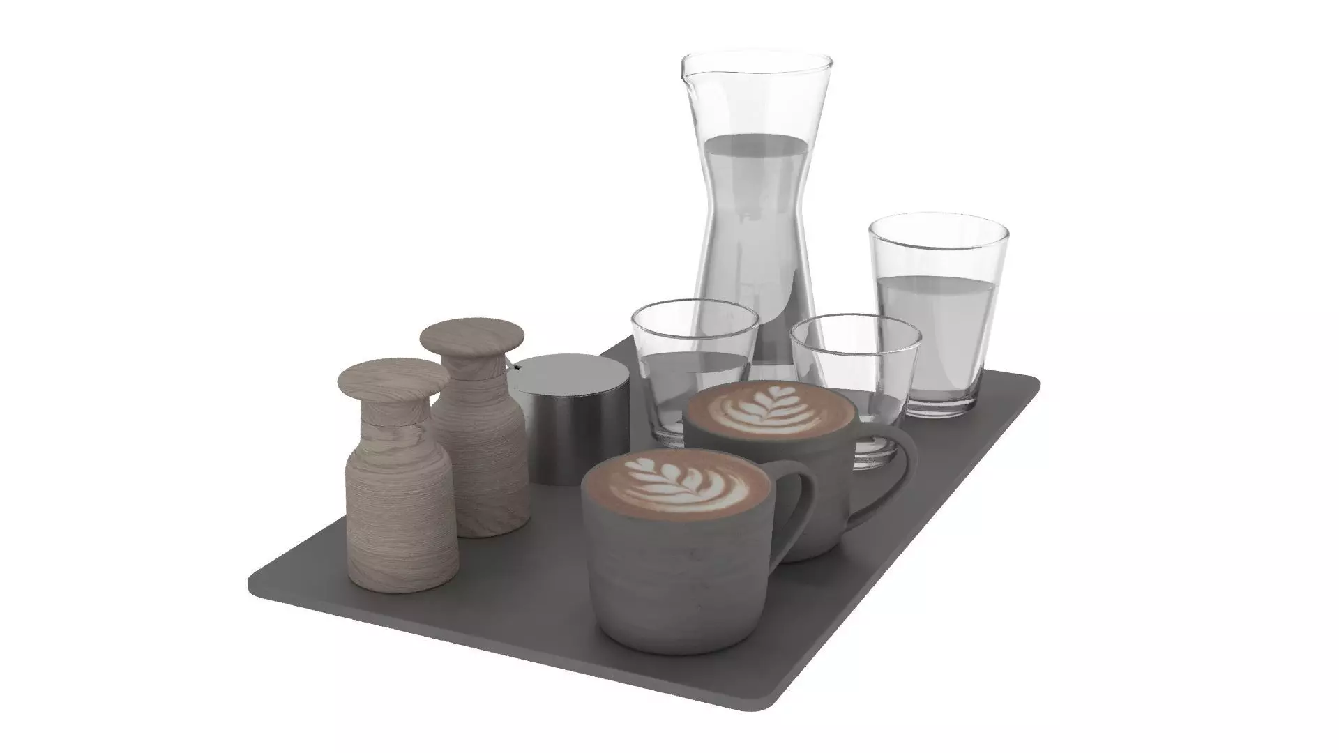 Eat and Drinks Decor Set 3D model_1