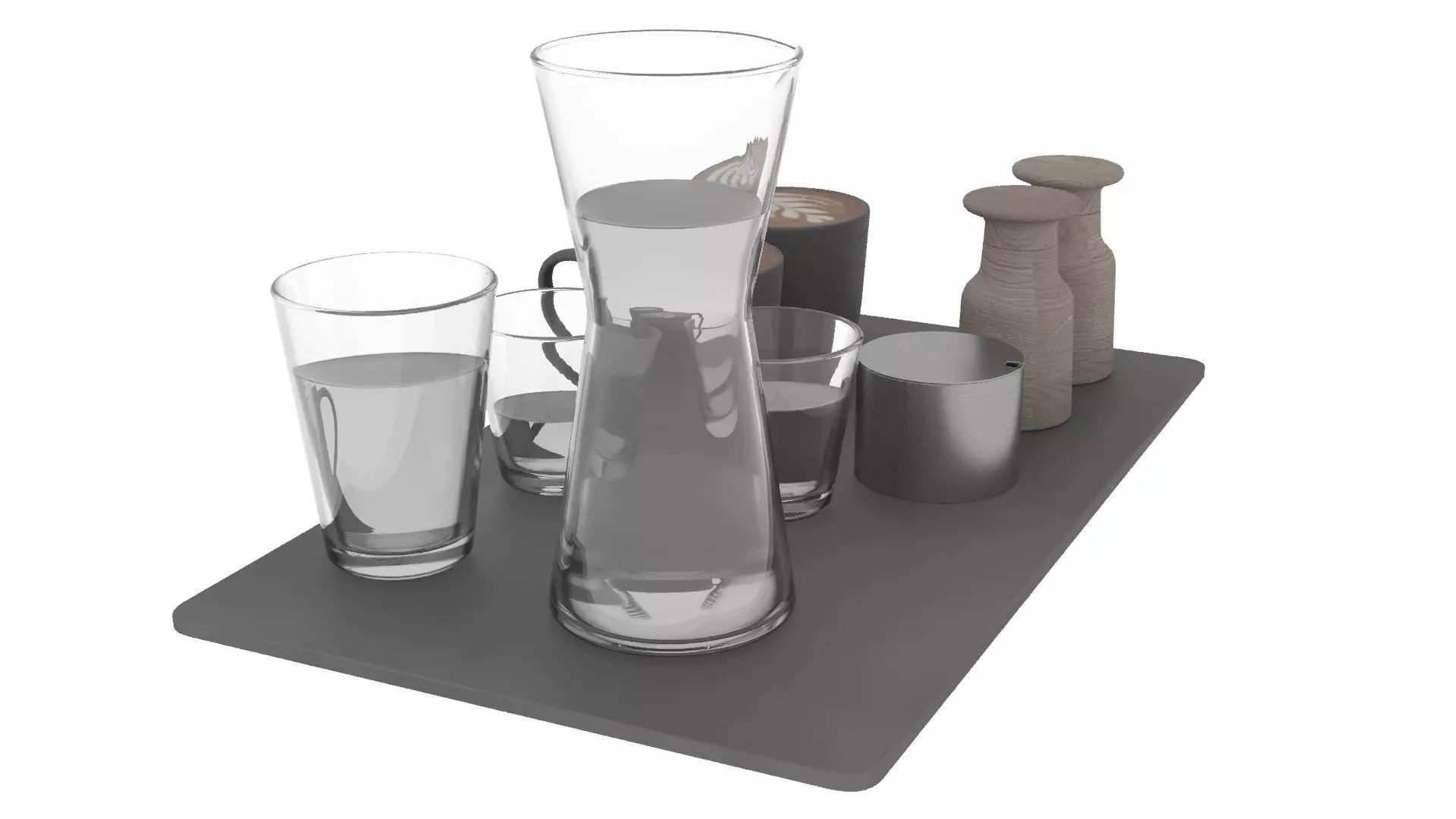 Eat and Drinks Decor Set 3D model_9