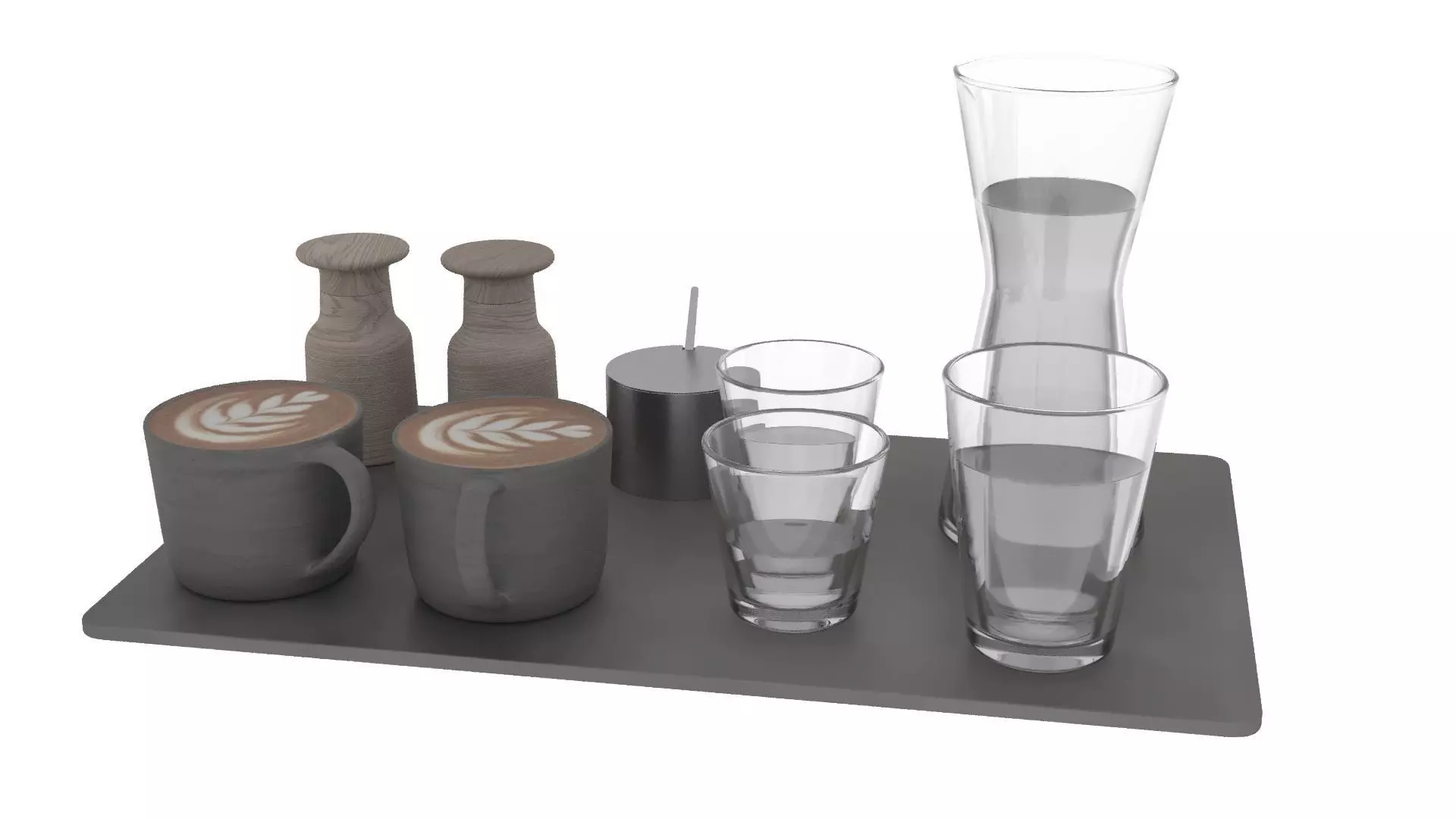 Eat and Drinks Decor Set 3D model_14
