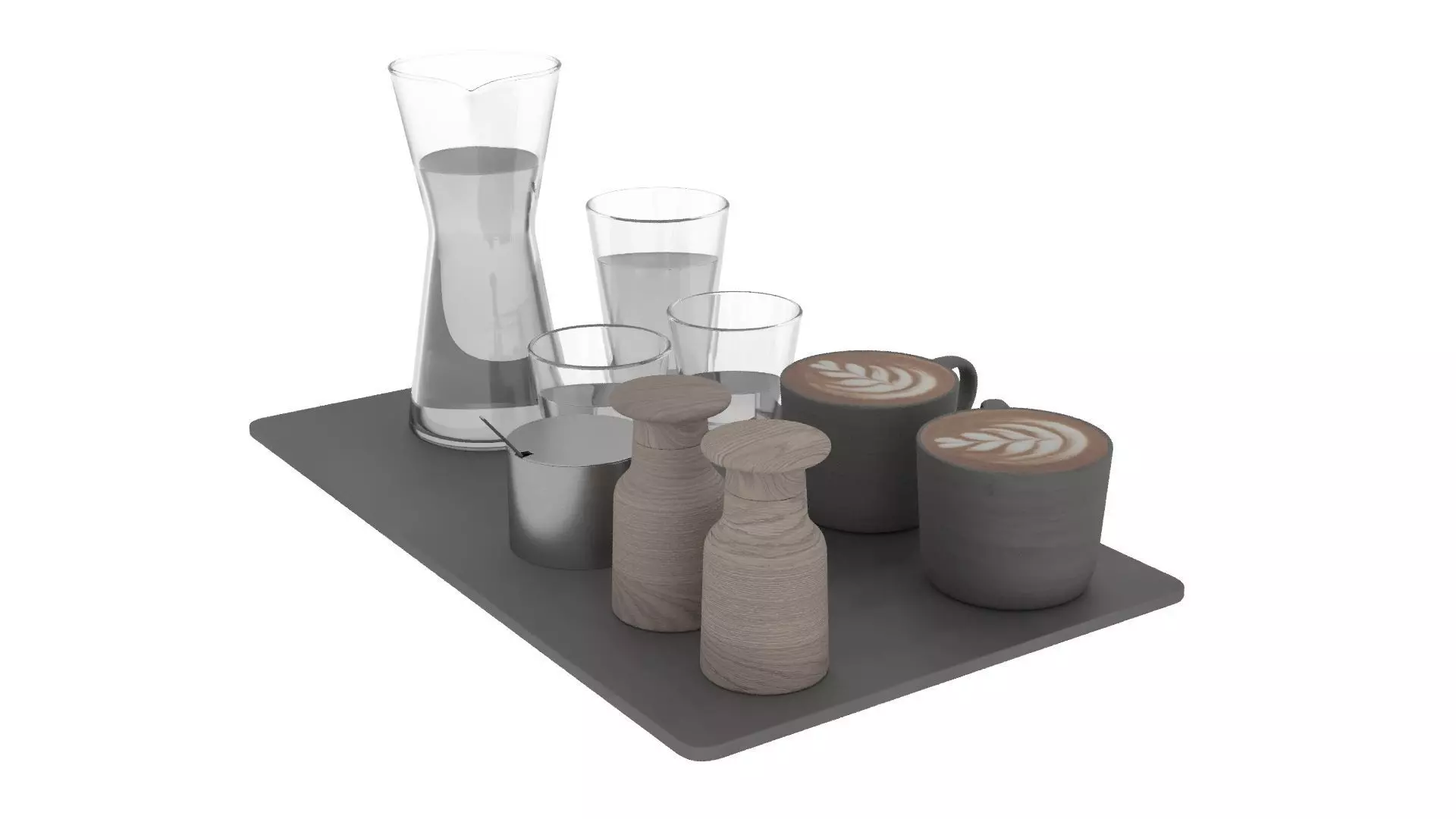 Eat and Drinks Decor Set 3D model_4