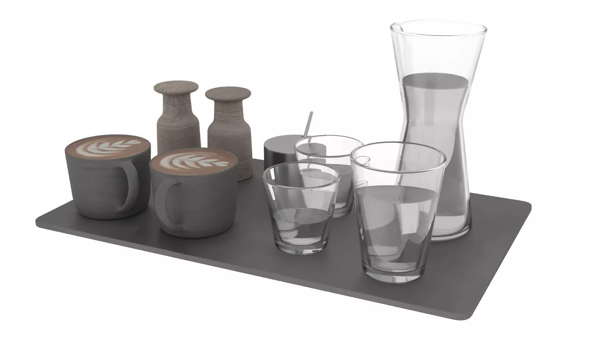 Eat and Drinks Decor Set 3D model_13