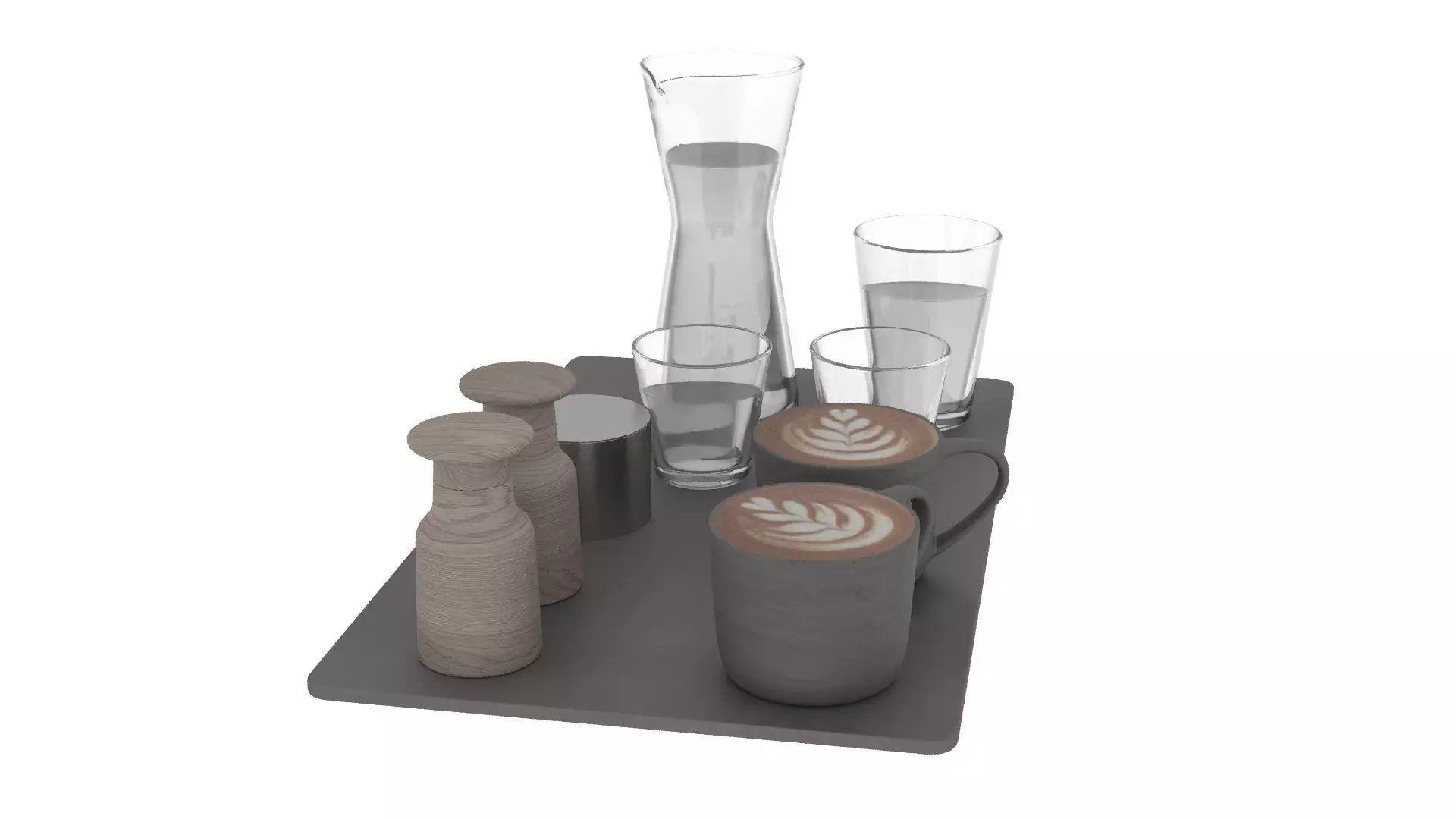 Eat and Drinks Decor Set 3D model_2