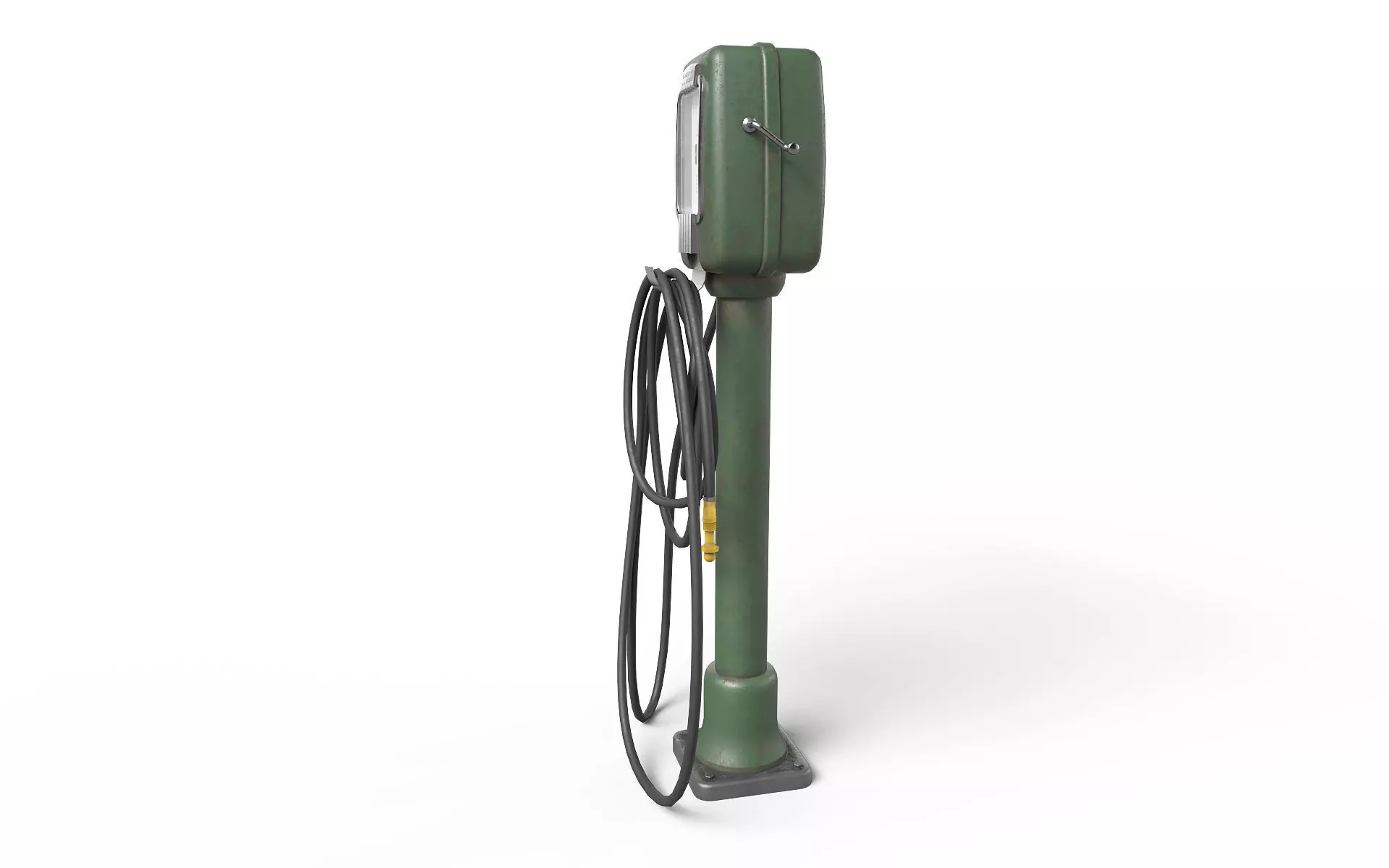 Vintage Air Pump Low-poly 3D model_3