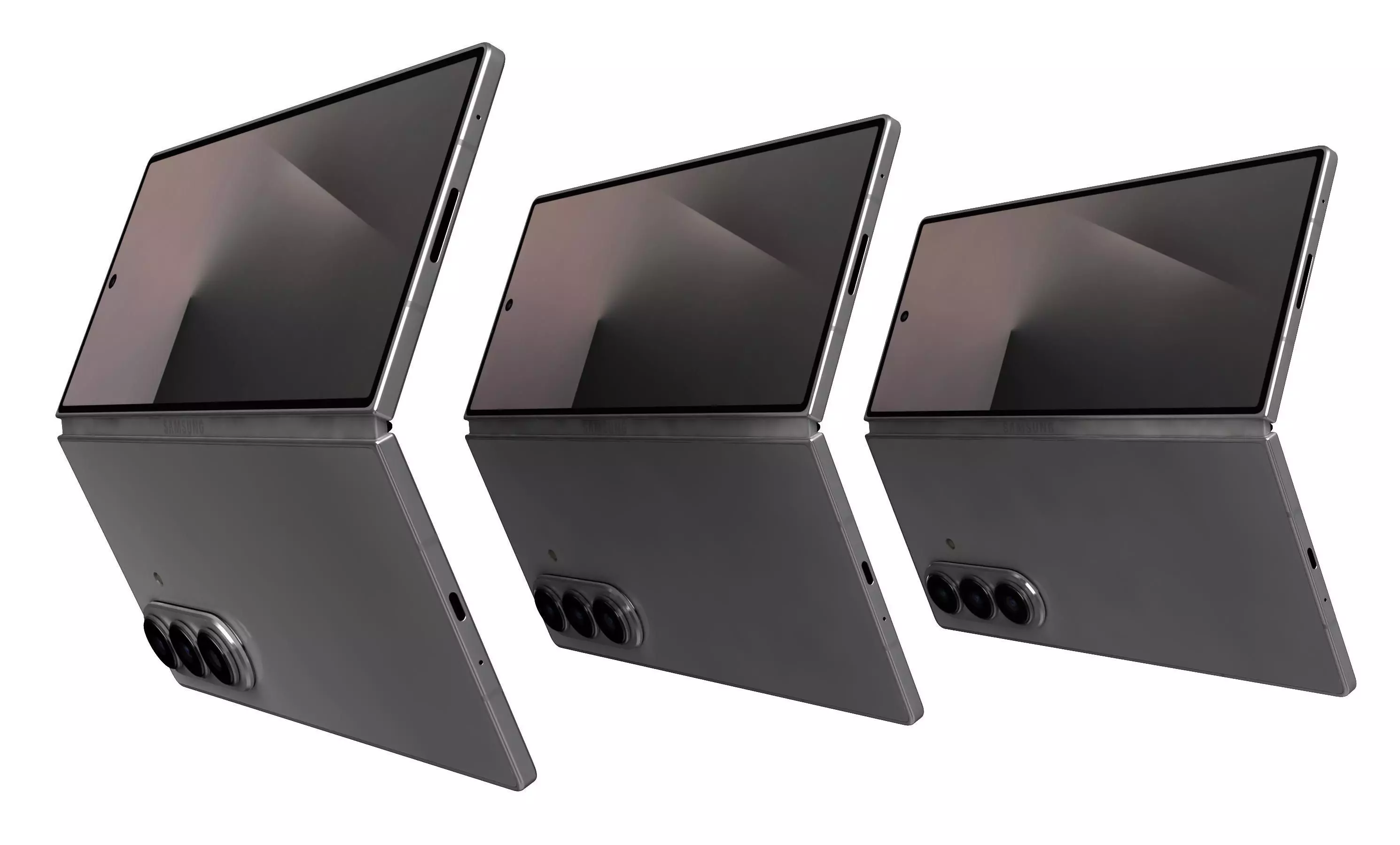 Samsung Galaxy Z Fold7 Silver Shadow 3D model_9