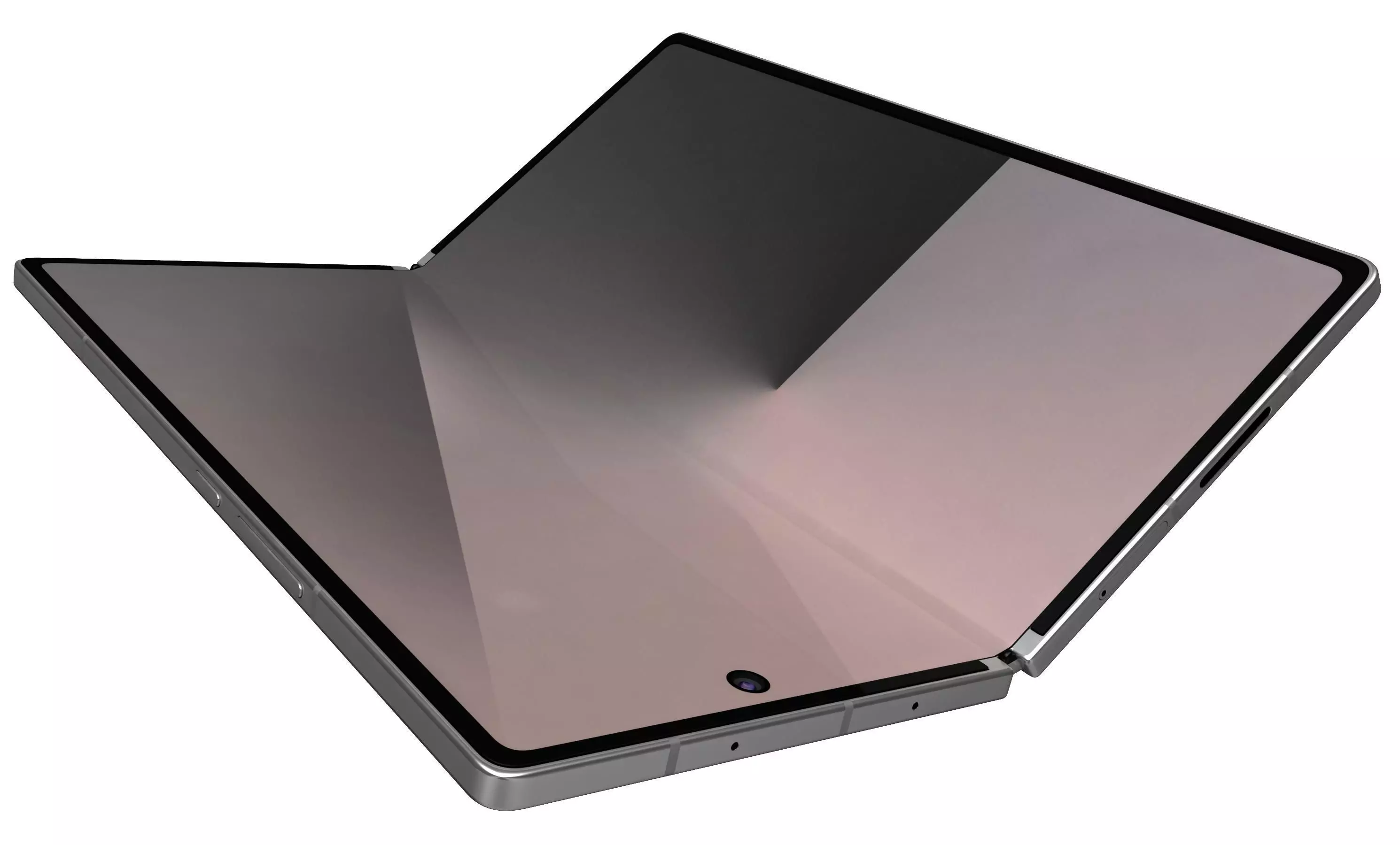 Samsung Galaxy Z Fold7 Silver Shadow 3D model_4