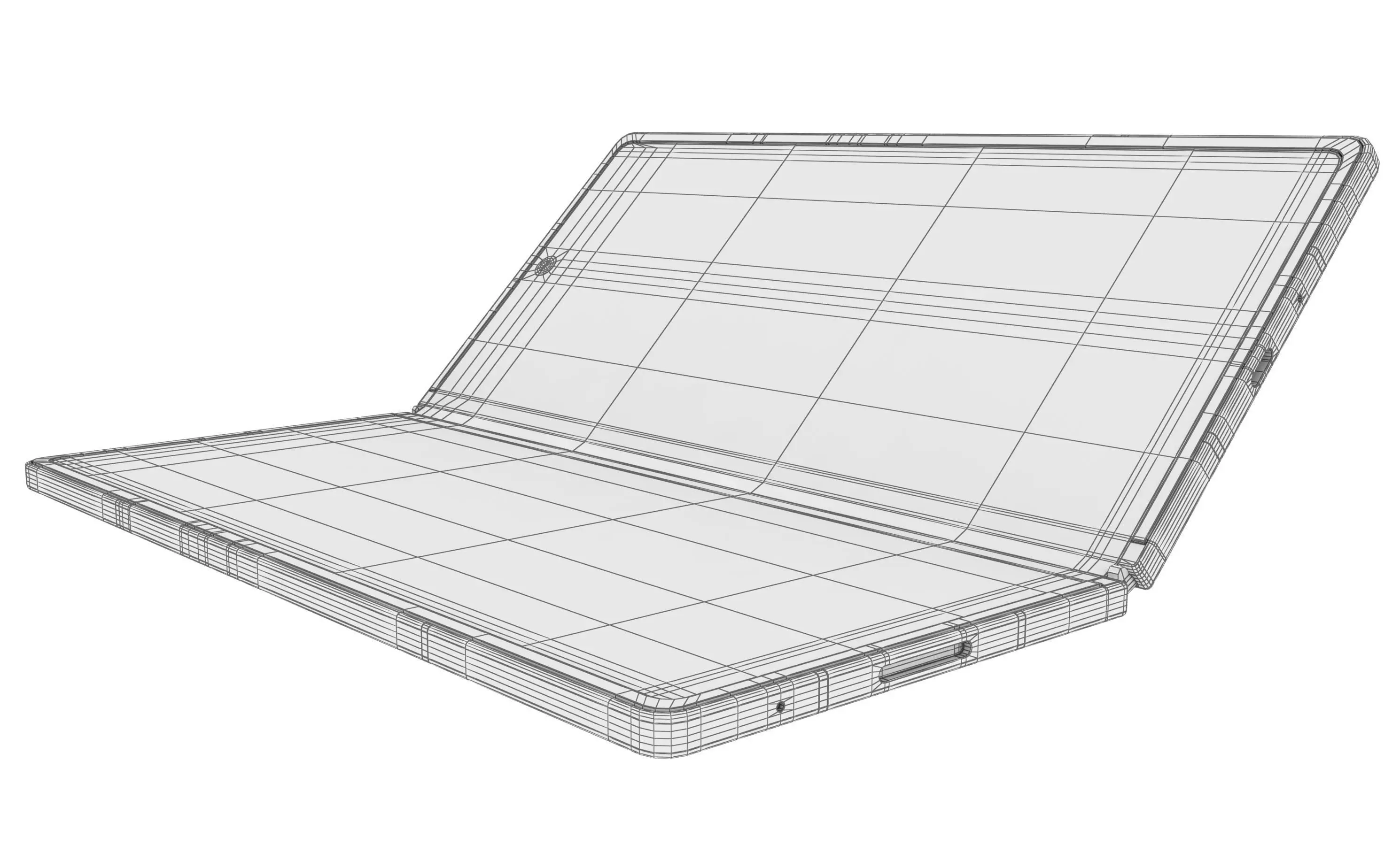 Samsung Galaxy Z Fold7 Silver Shadow 3D model_24