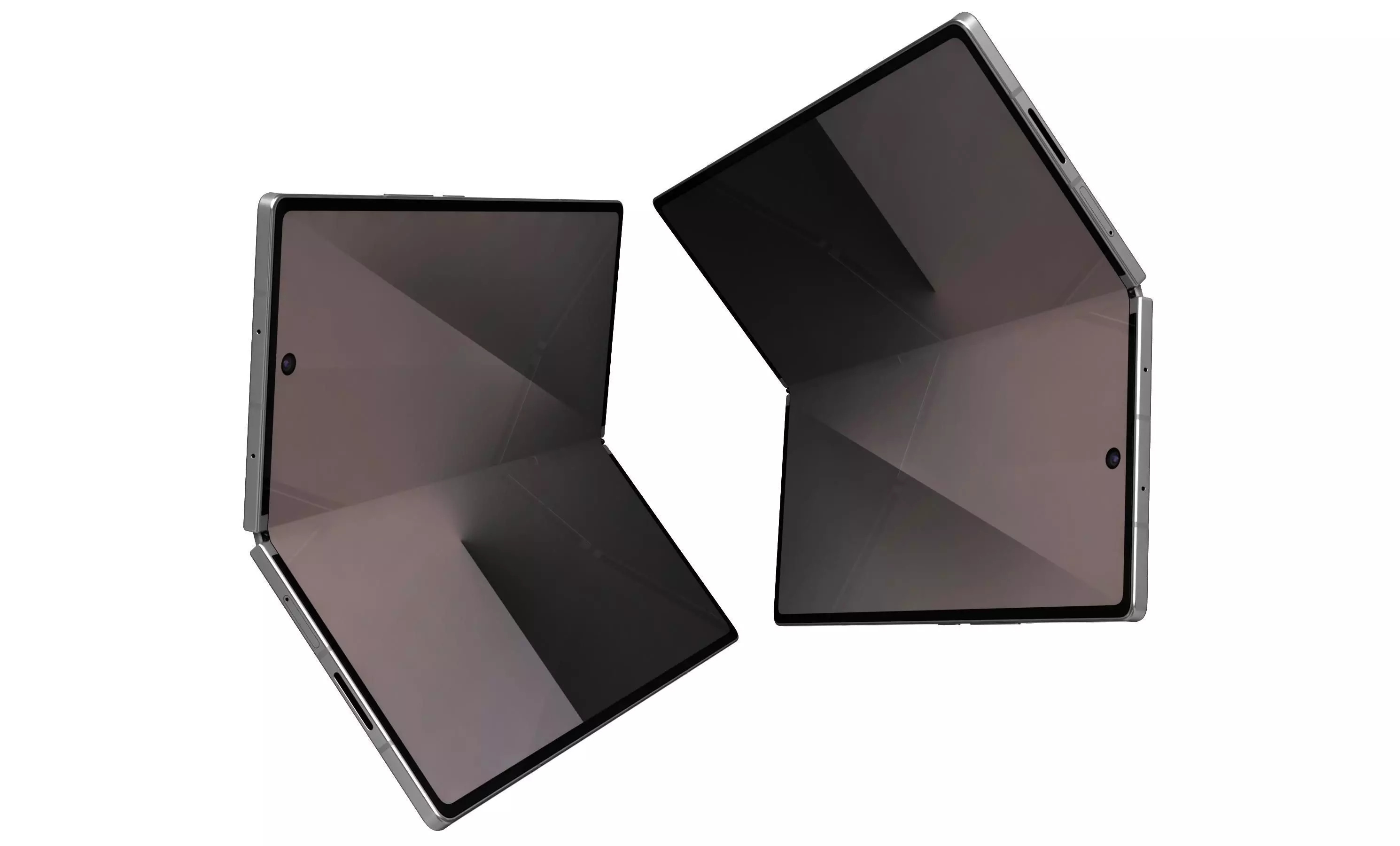 Samsung Galaxy Z Fold7 Silver Shadow 3D model_30