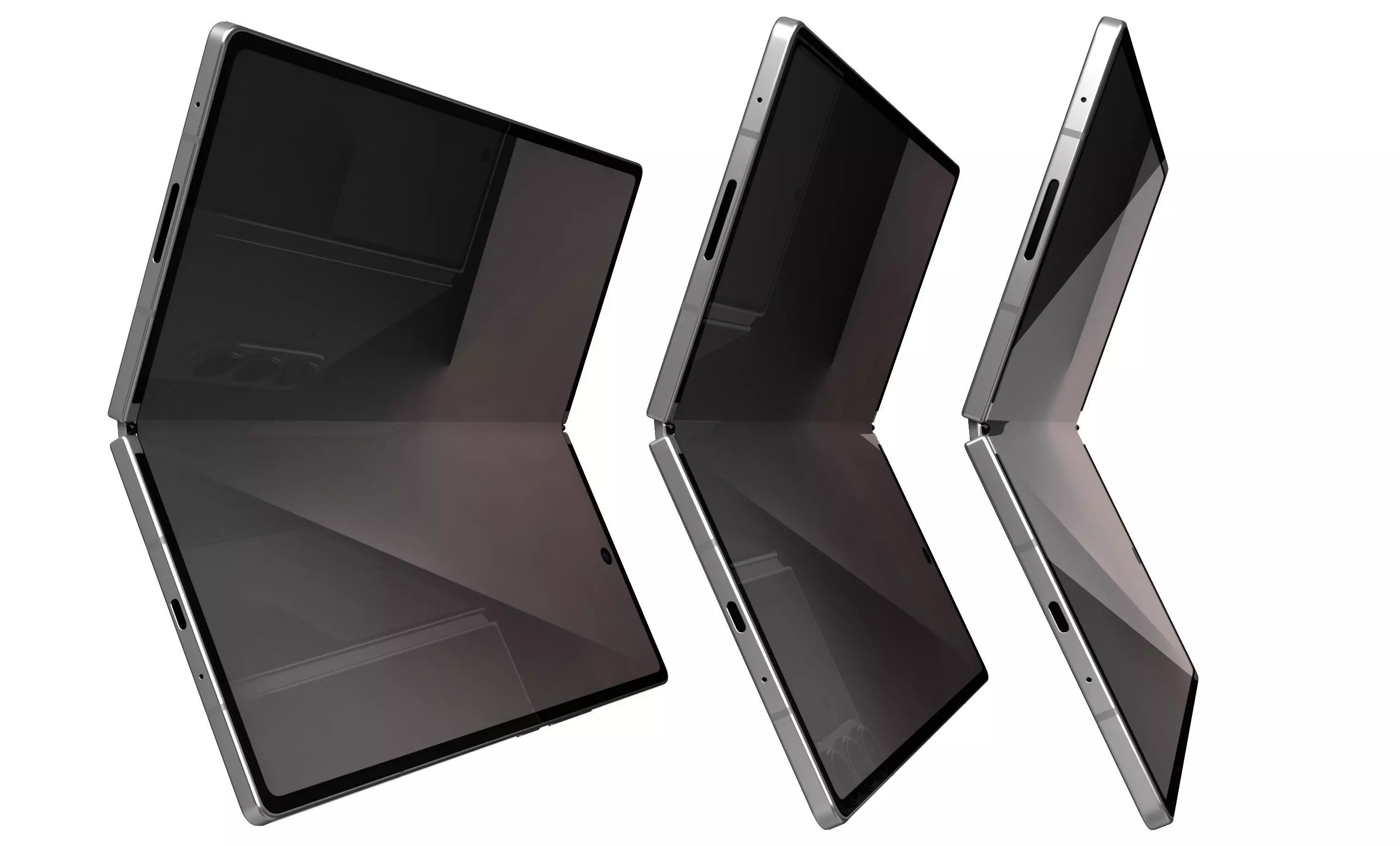 Samsung Galaxy Z Fold7 Silver Shadow 3D model_8