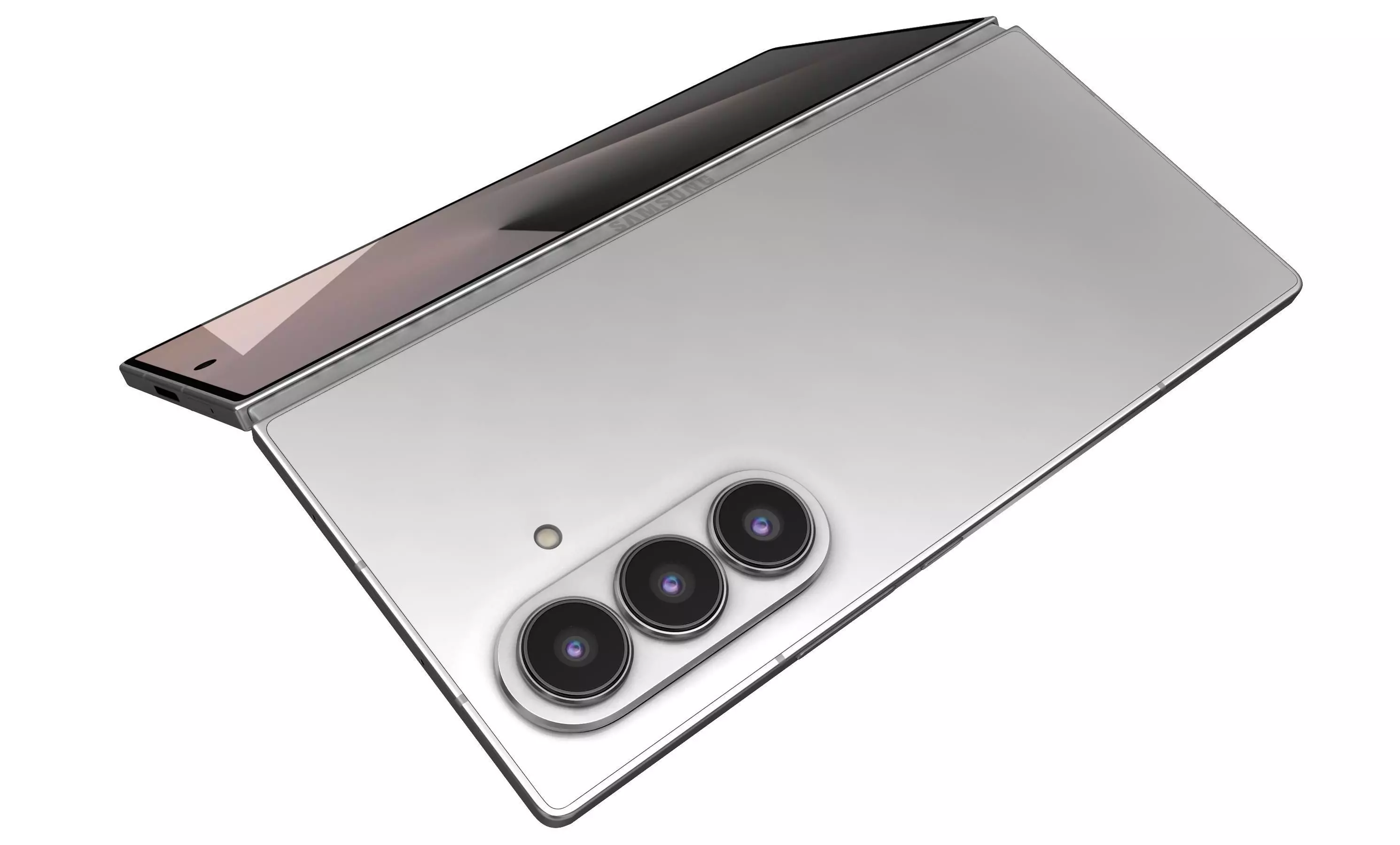 Samsung Galaxy Z Fold7 Silver Shadow 3D model_6