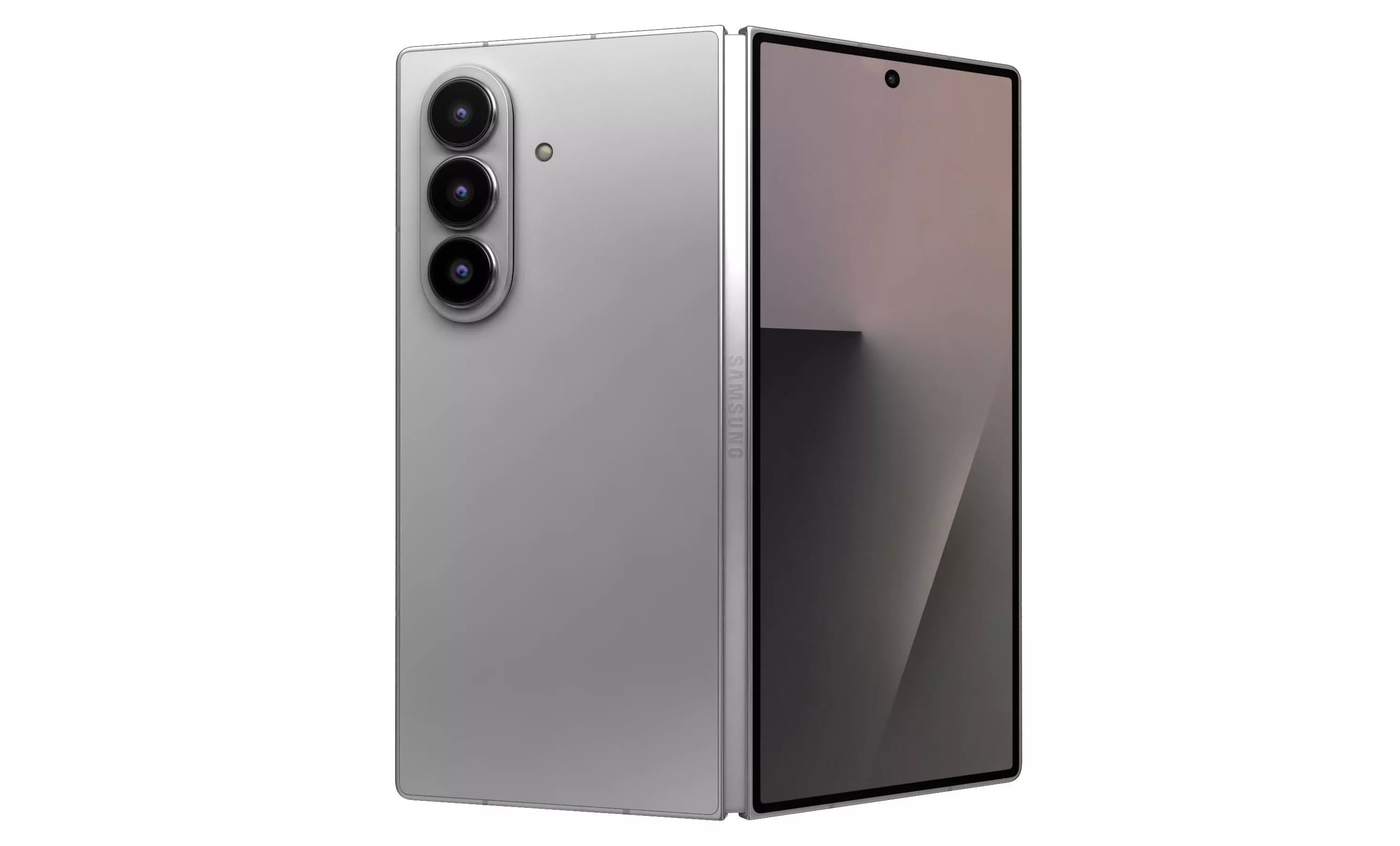 Samsung Galaxy Z Fold7 Silver Shadow 3D model_27